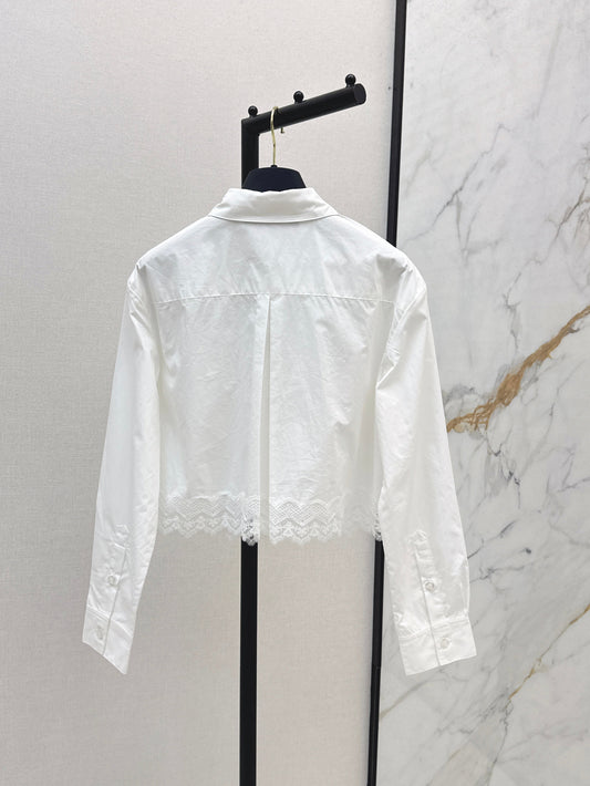 26SS NEU Hemden mit Spitzenbesatz