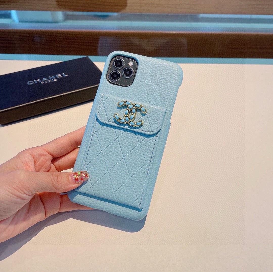 26SS NUEVO Tarjetero con Patrón de Lichi para iPhone