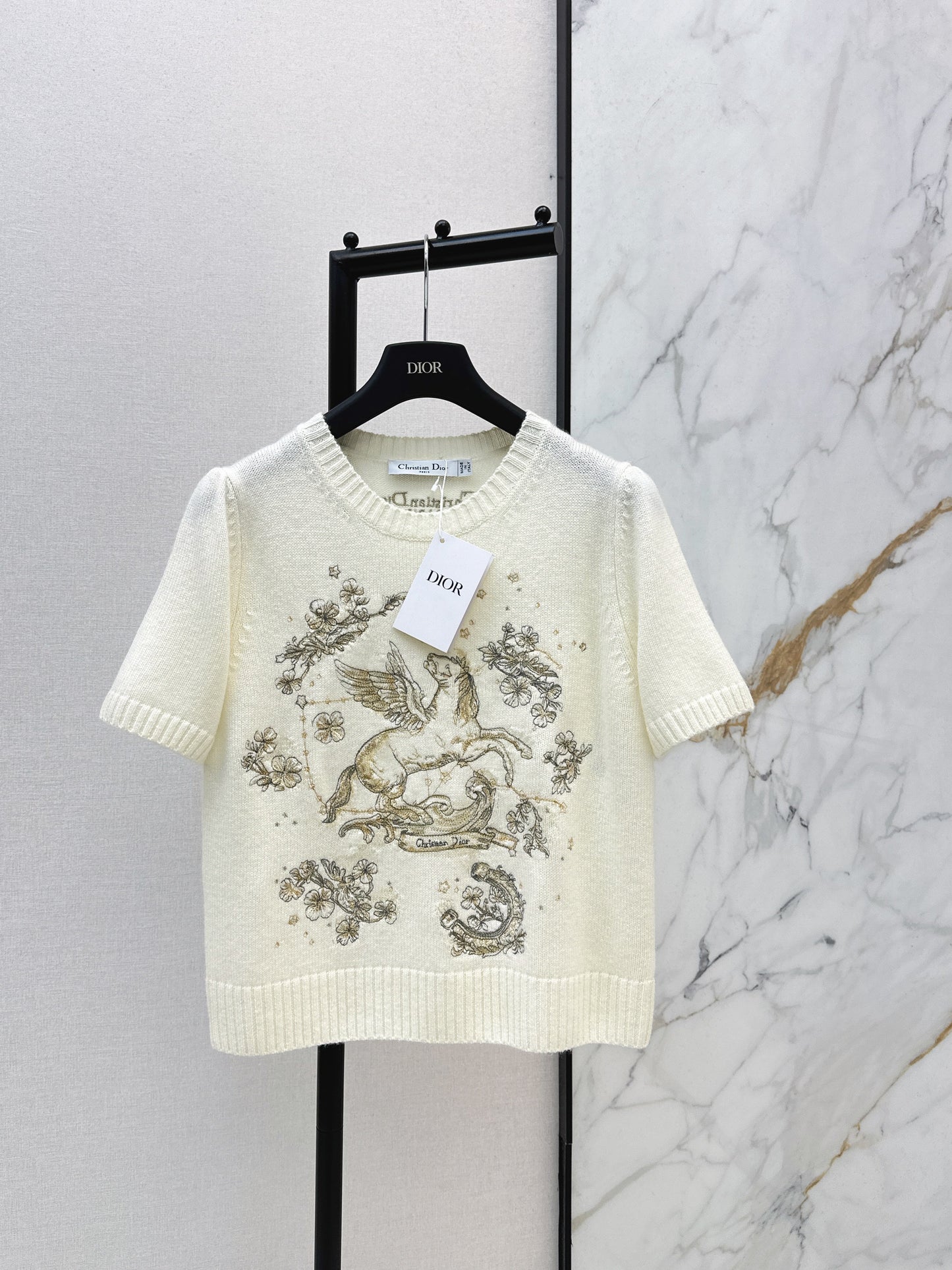 26SS NEW embroidery cashmere sweater