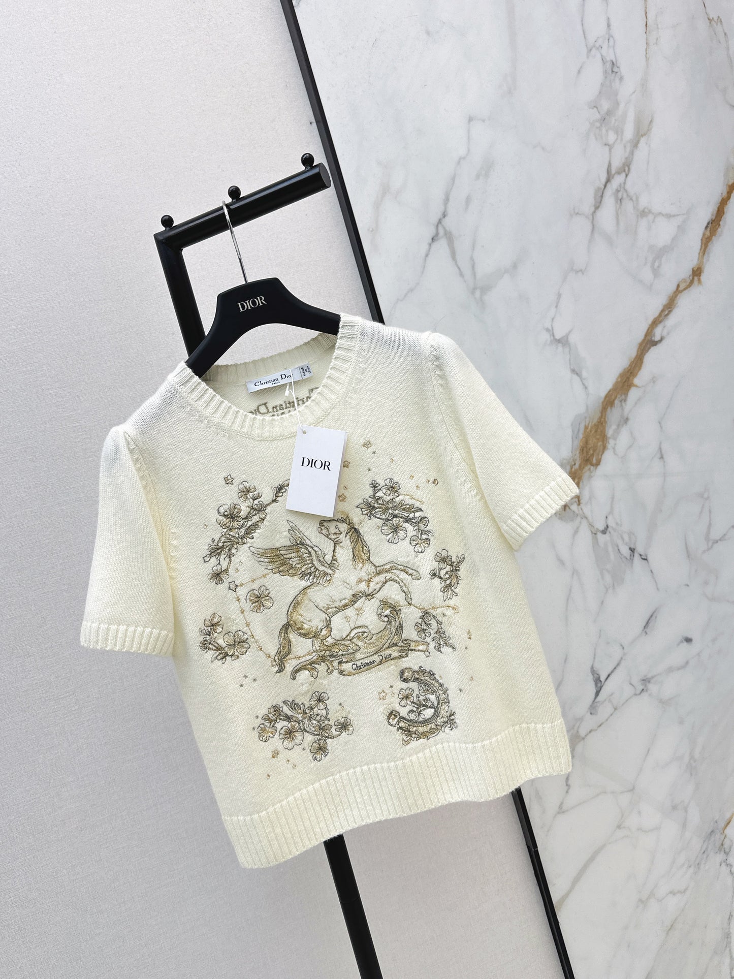 26SS NEW embroidery cashmere sweater