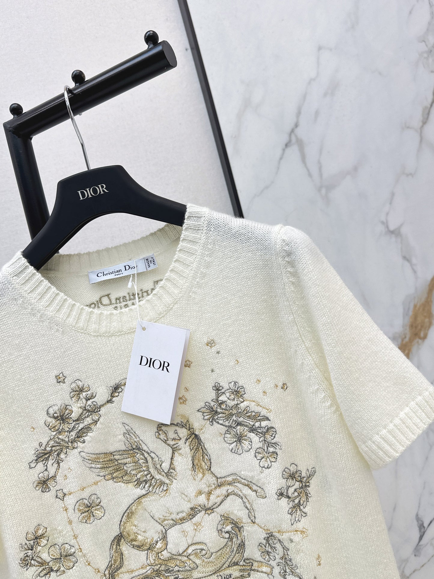 26SS NEW embroidery cashmere sweater