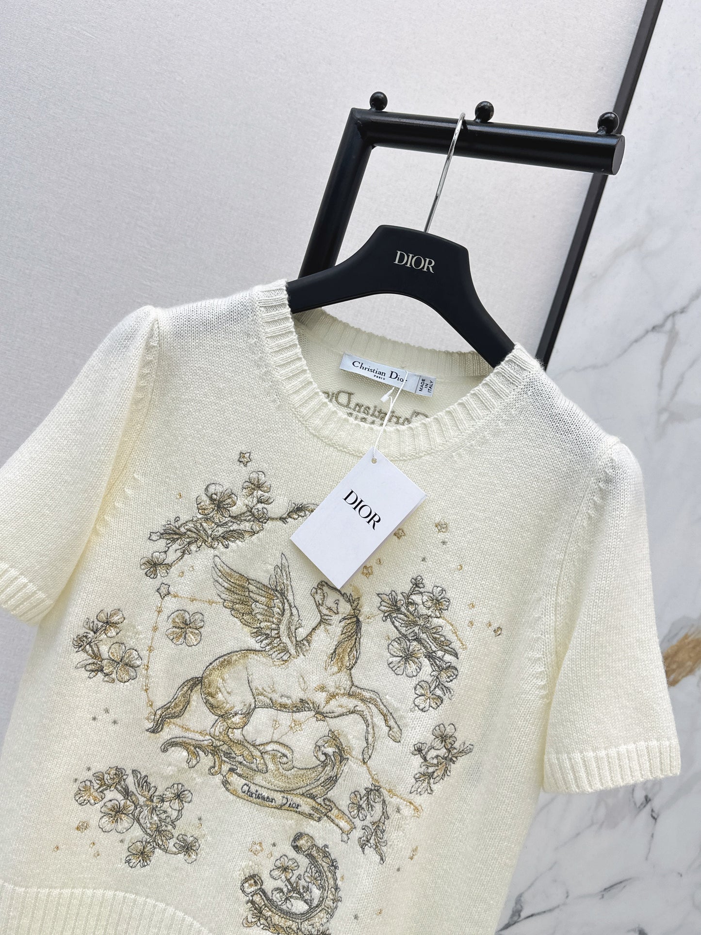26SS NEW embroidery cashmere sweater