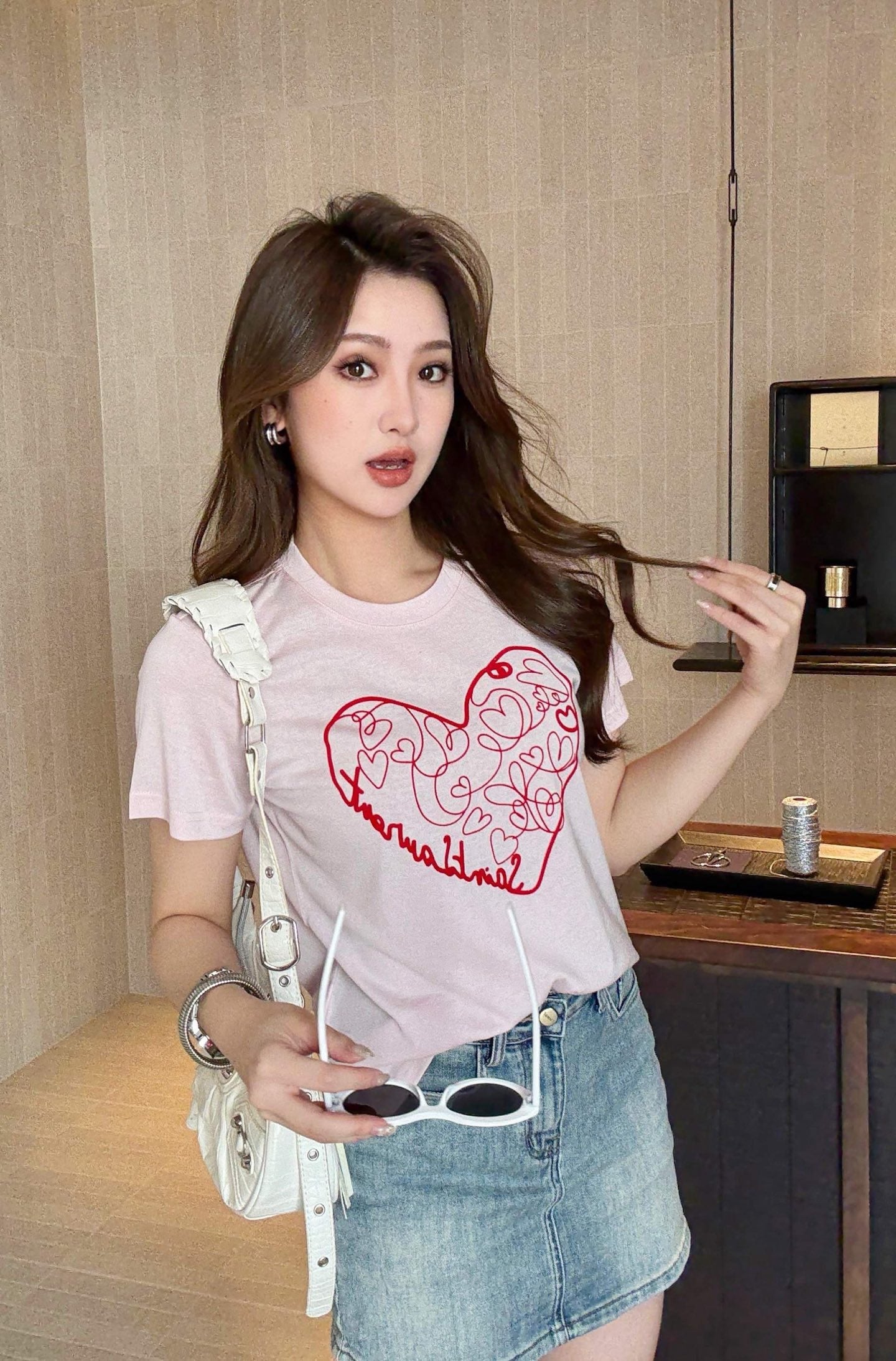 26SS NEW heart t-shirts