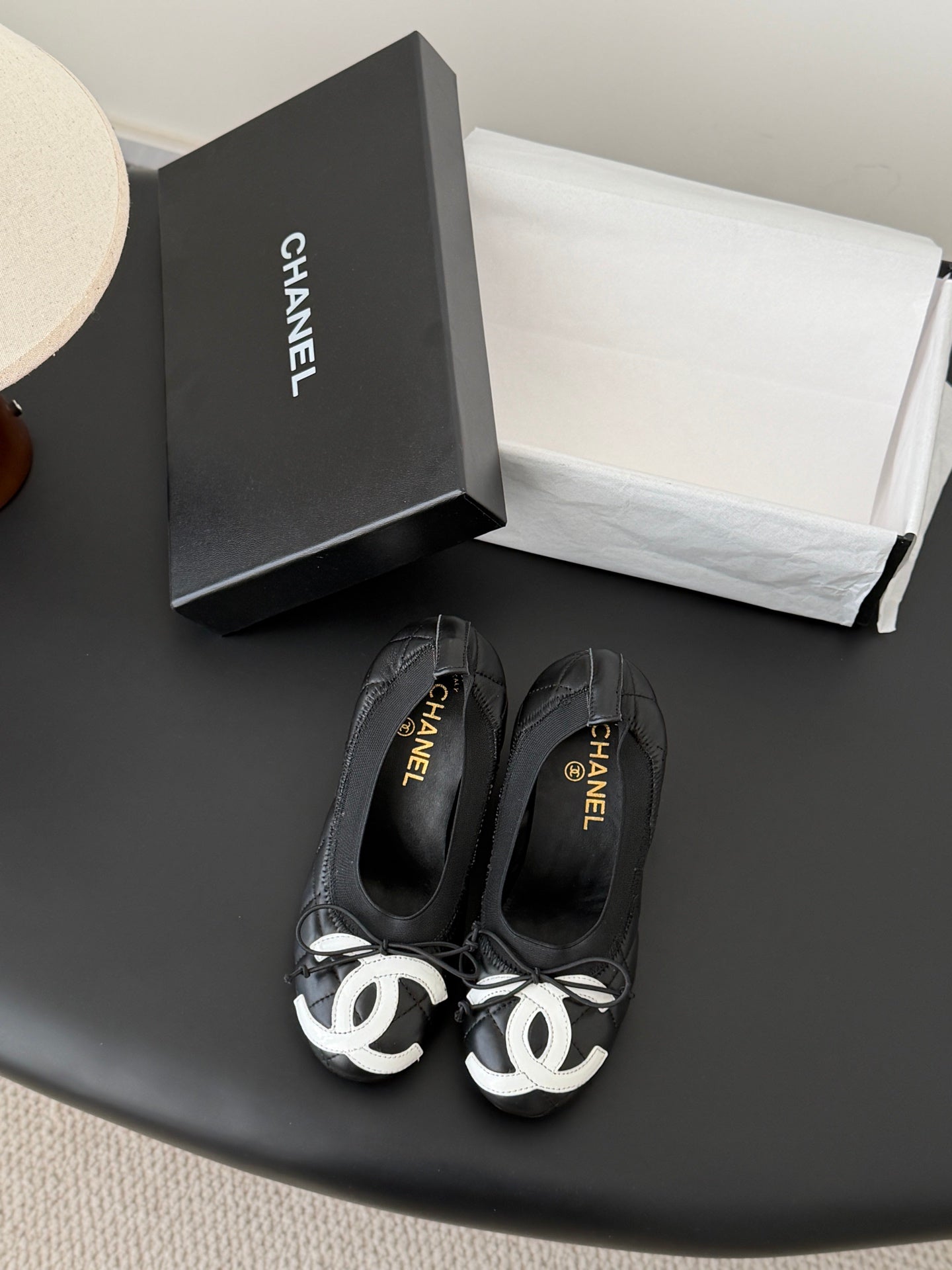 26SS NEUE Ballerinas mit klobigem Absatz (Absatzhöhe: 4,5 cm)