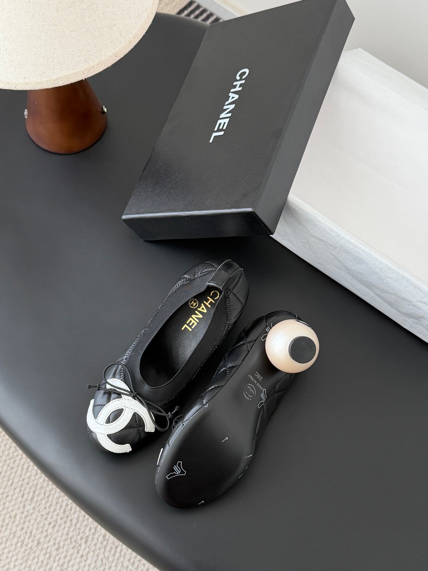 26SS NEUE Ballerinas mit klobigem Absatz (Absatzhöhe: 4,5 cm)