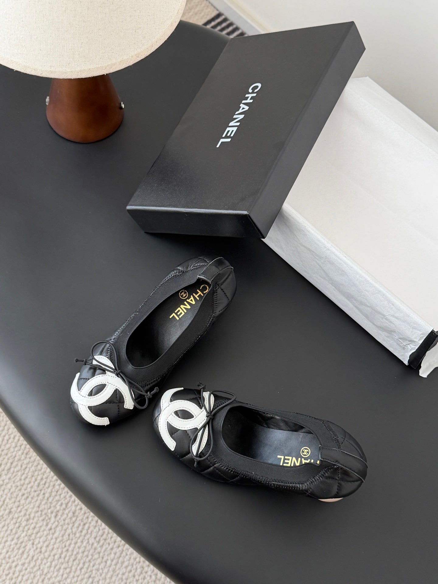 26SS NEUE Ballerinas mit klobigem Absatz (Absatzhöhe: 4,5 cm)