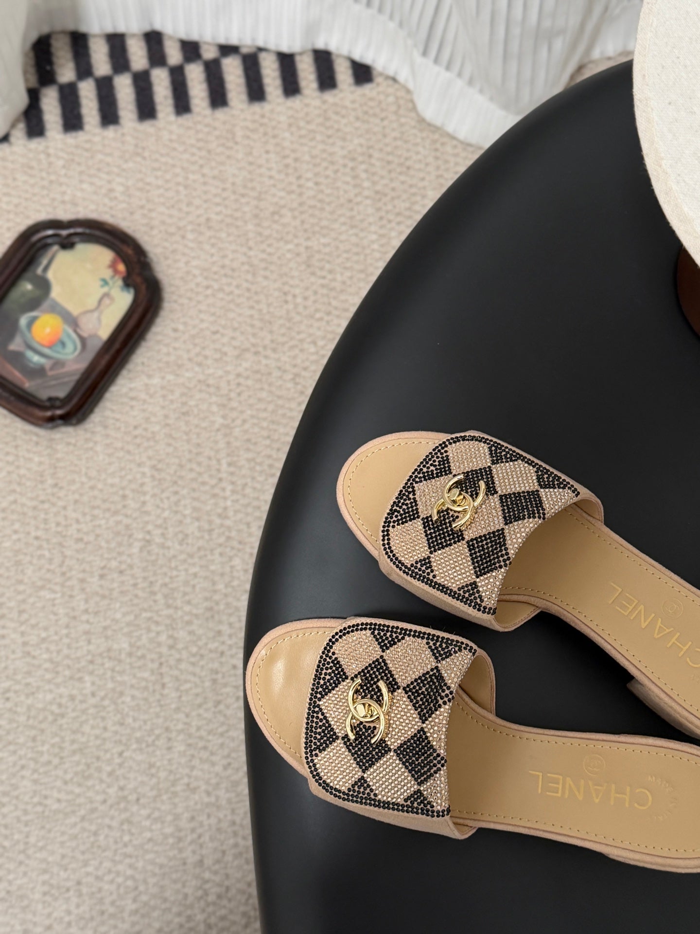26SS NEW rhinestone-embellished chunky sandals