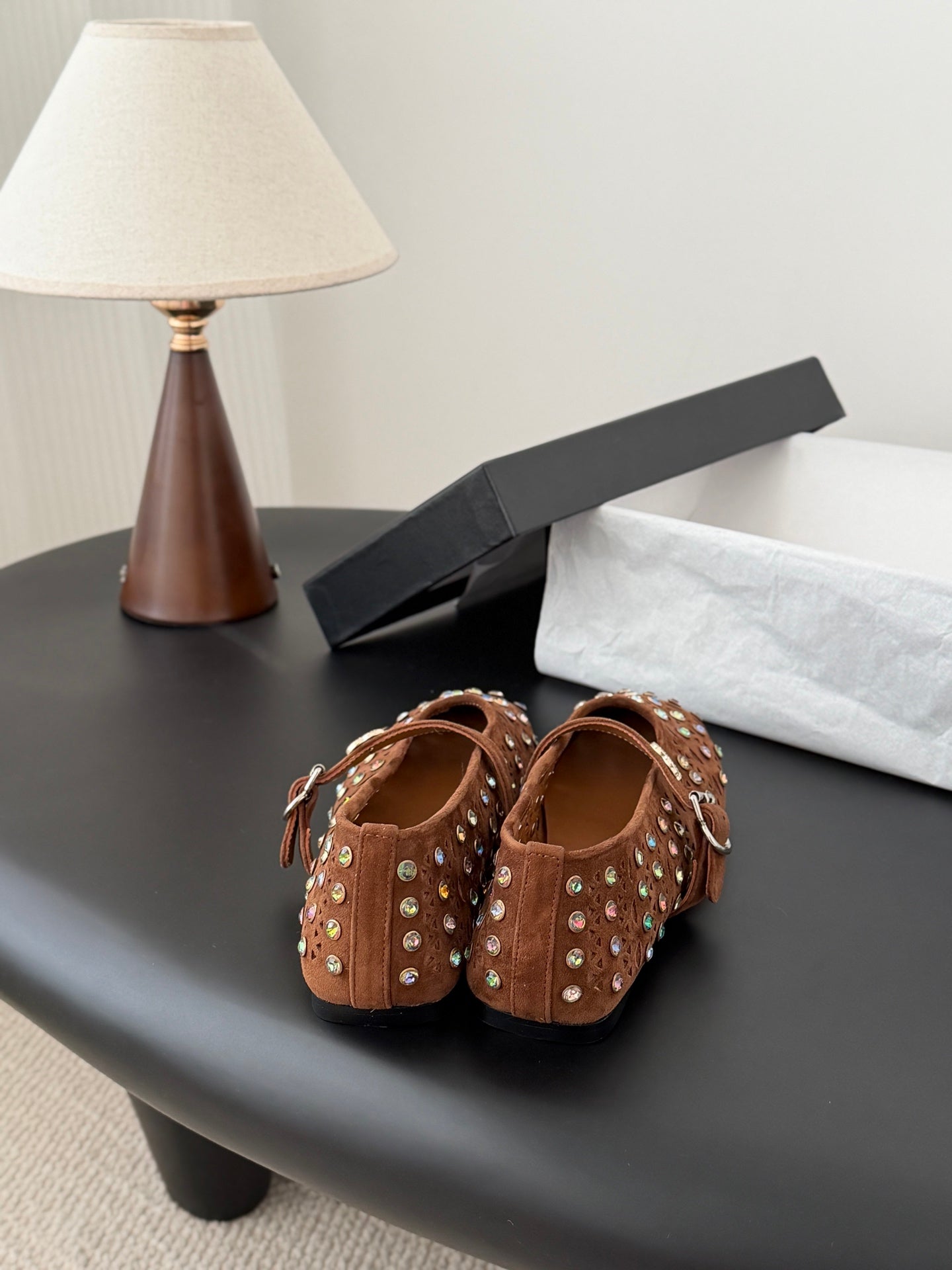 26SS NEUE Mary Jane Hohl-Strass-Schuhe