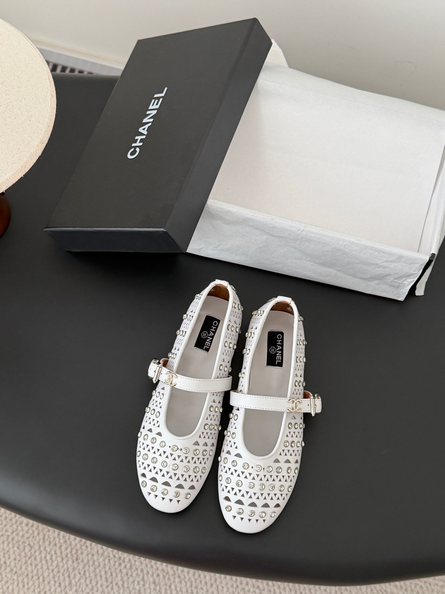 26SS NEUE Mary Jane Hohl-Strass-Schuhe