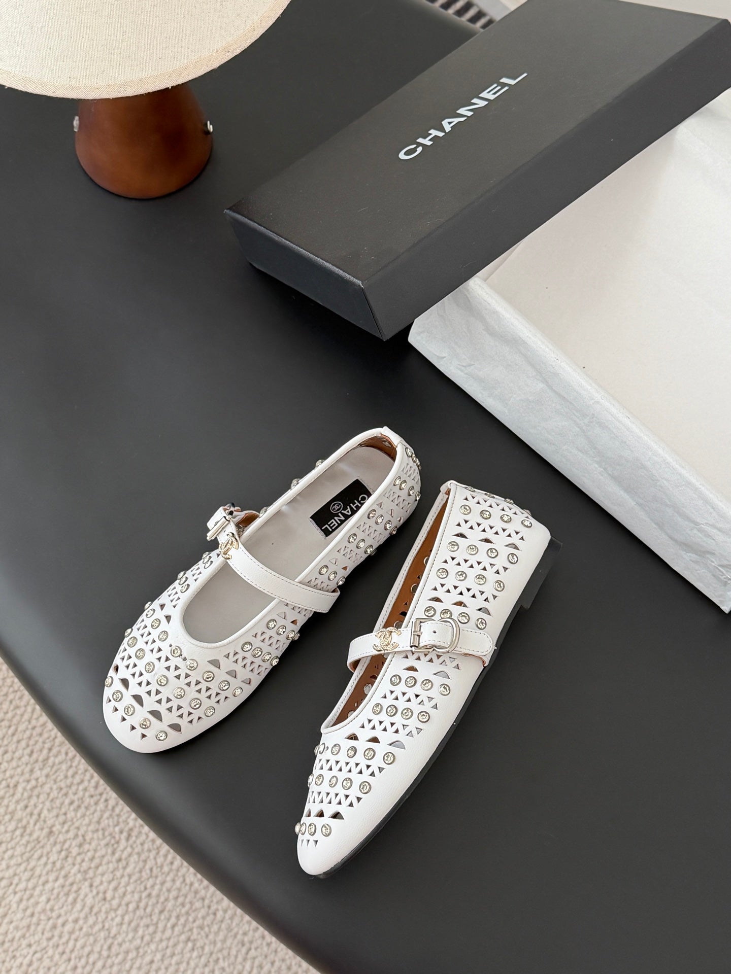26SS NEUE Mary Jane Hohl-Strass-Schuhe