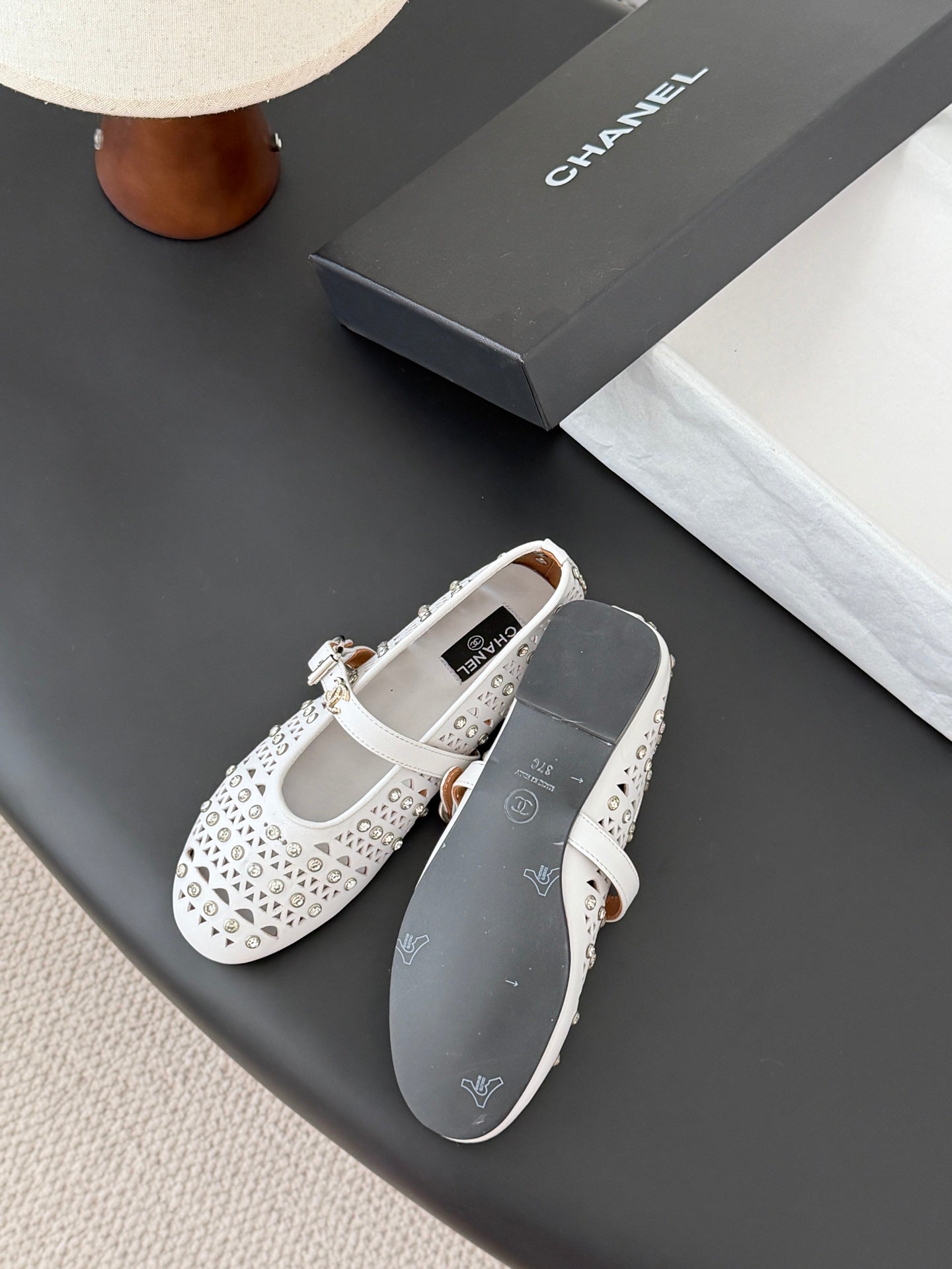 26SS NEUE Mary Jane Hohl-Strass-Schuhe