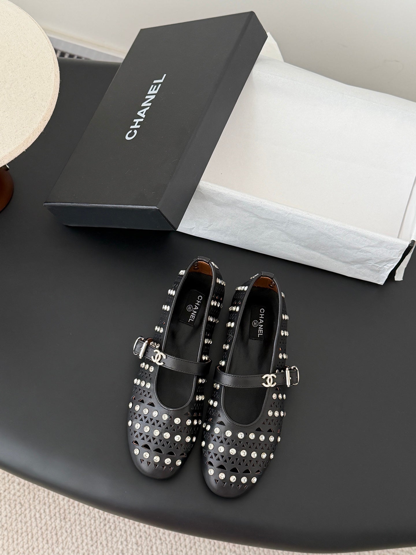 26SS NEUE Mary Jane Hohl-Strass-Schuhe