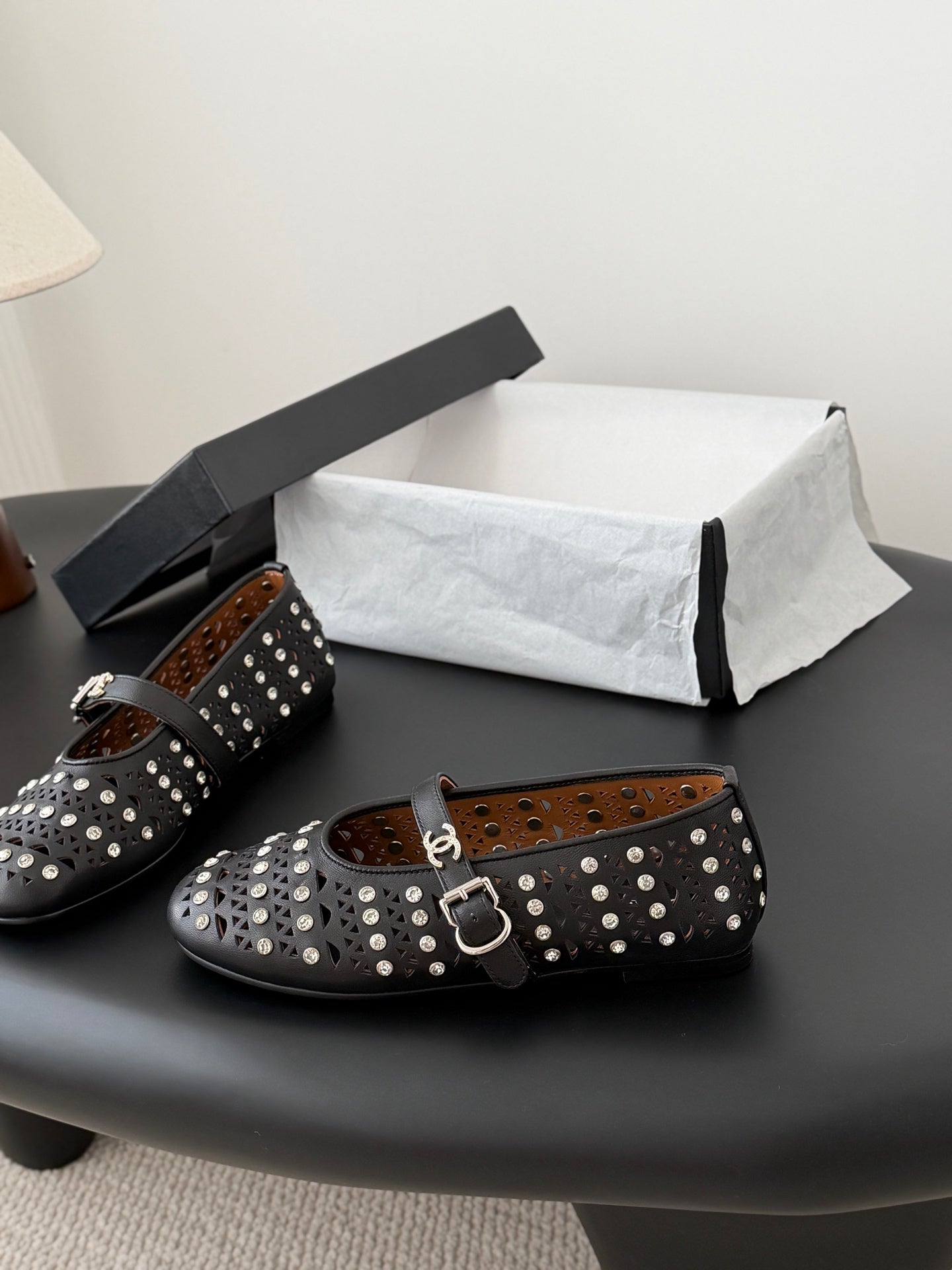 26SS NEUE Mary Jane Hohl-Strass-Schuhe