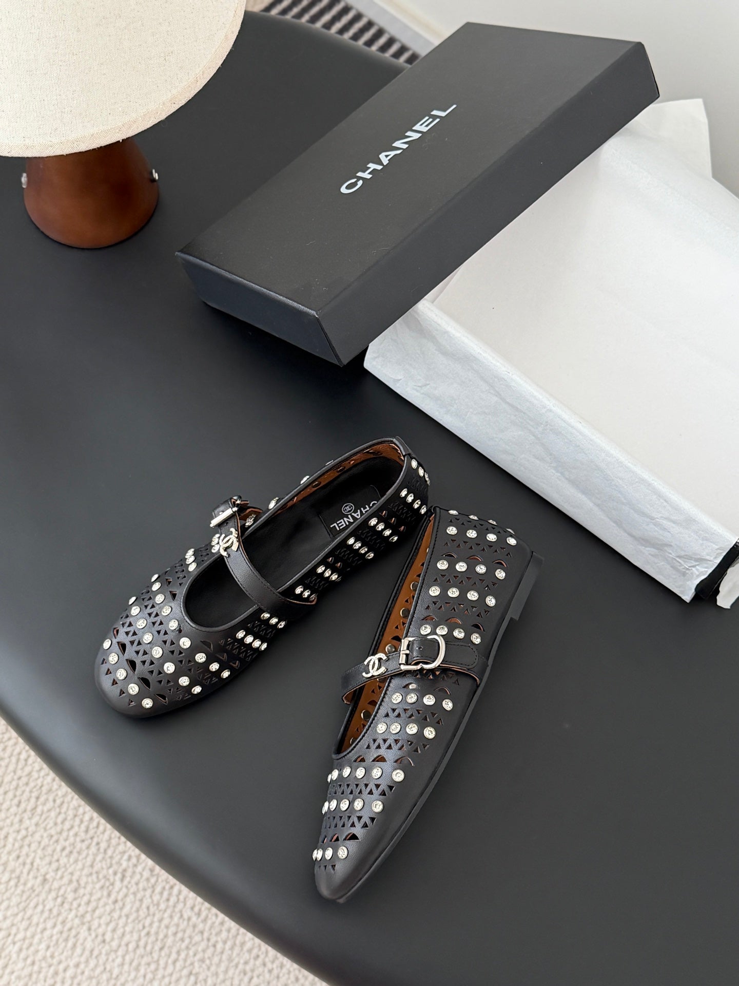 26SS NEUE Mary Jane Hohl-Strass-Schuhe