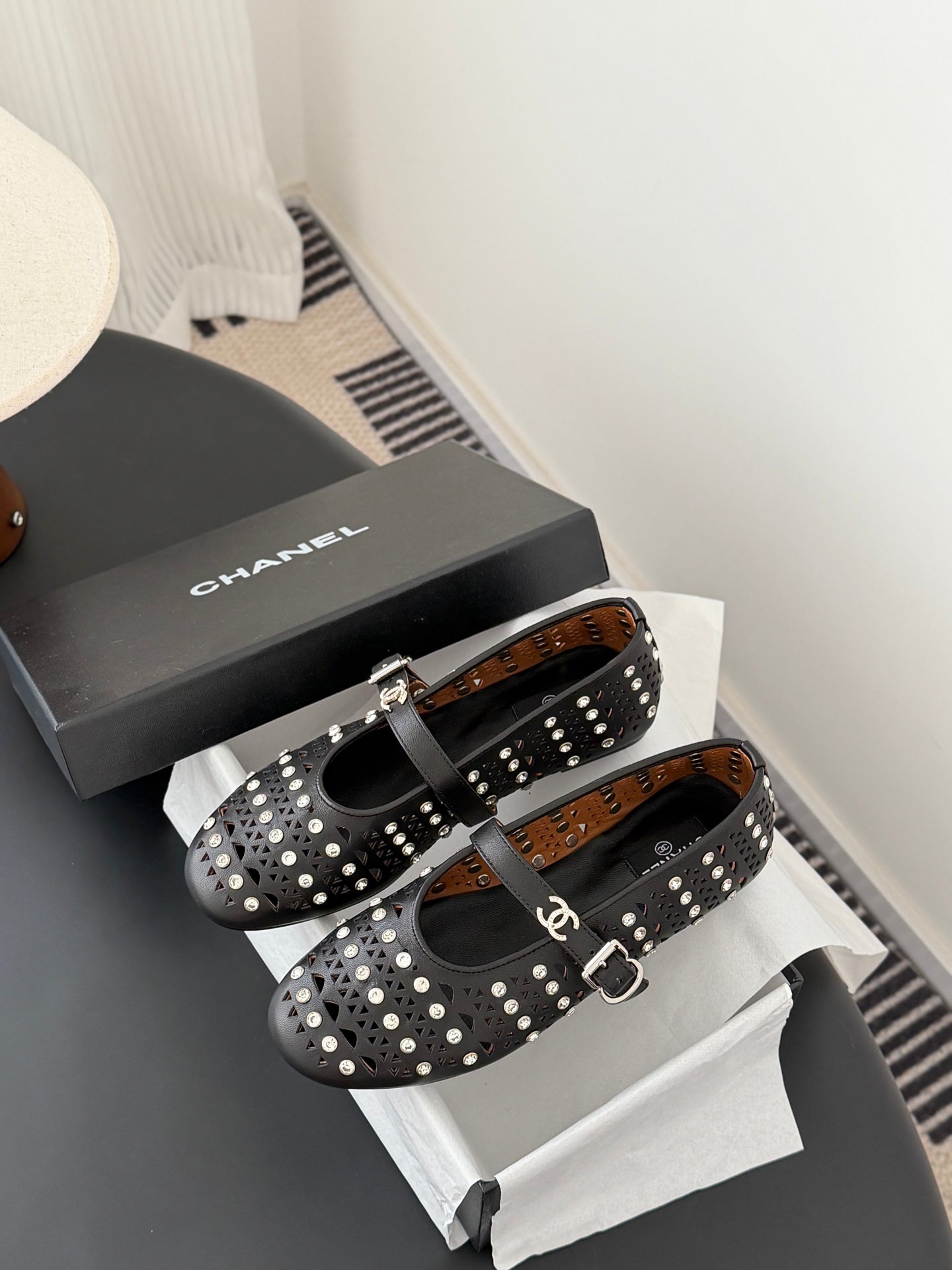 26SS NEUE Mary Jane Hohl-Strass-Schuhe