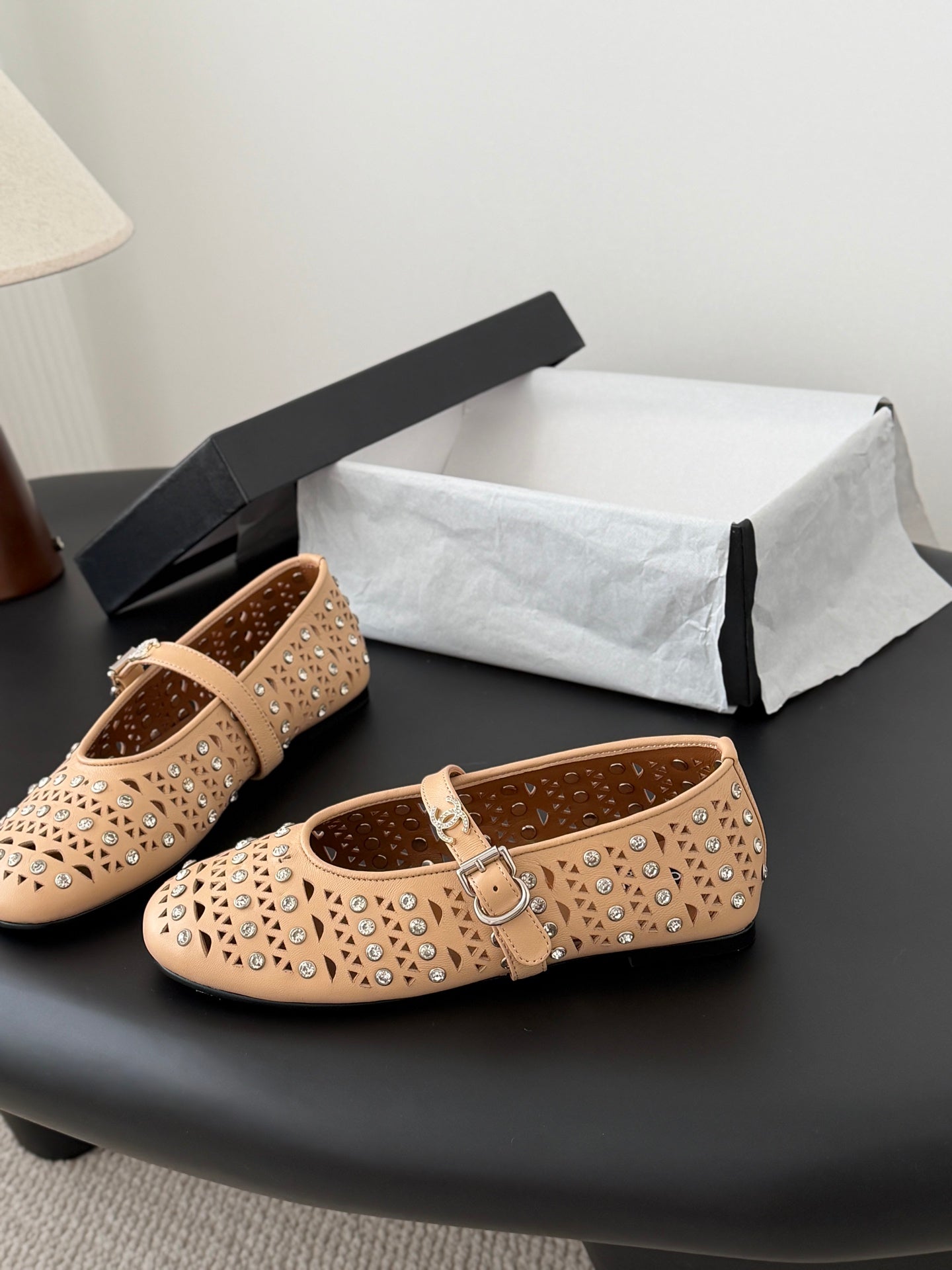 26SS NEUE Mary Jane Hohl-Strass-Schuhe