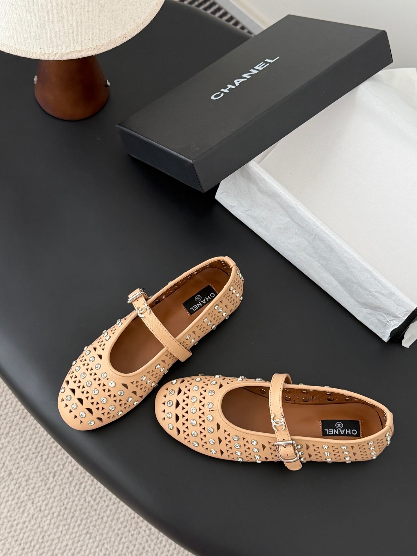26SS NEUE Mary Jane Hohl-Strass-Schuhe