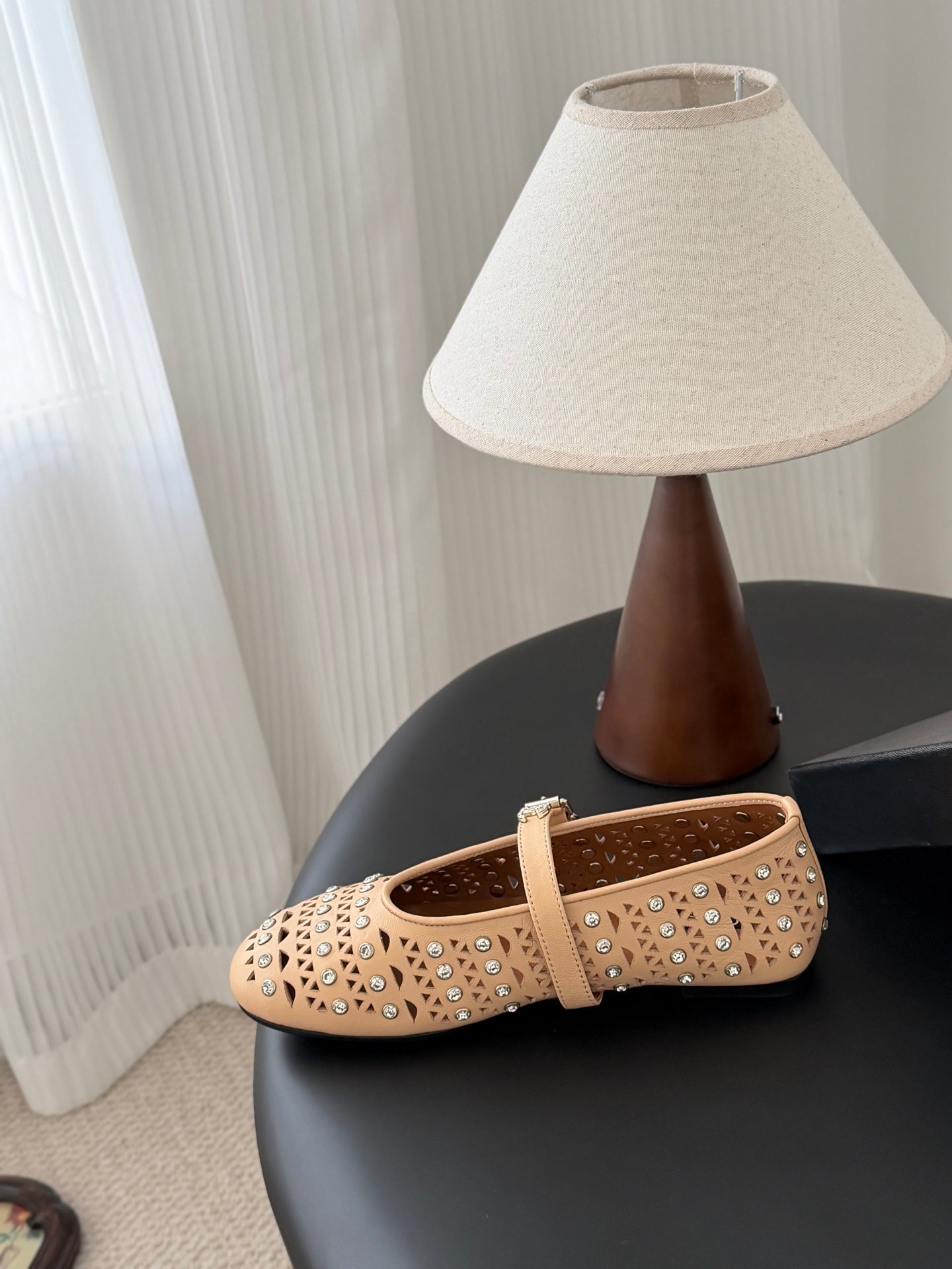 26SS NEUE Mary Jane Hohl-Strass-Schuhe