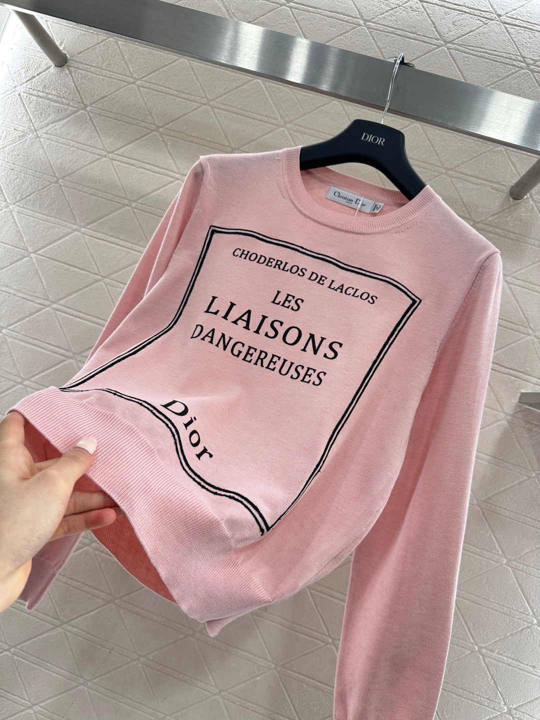 26SS NEU Gestricktes Langarmshirt