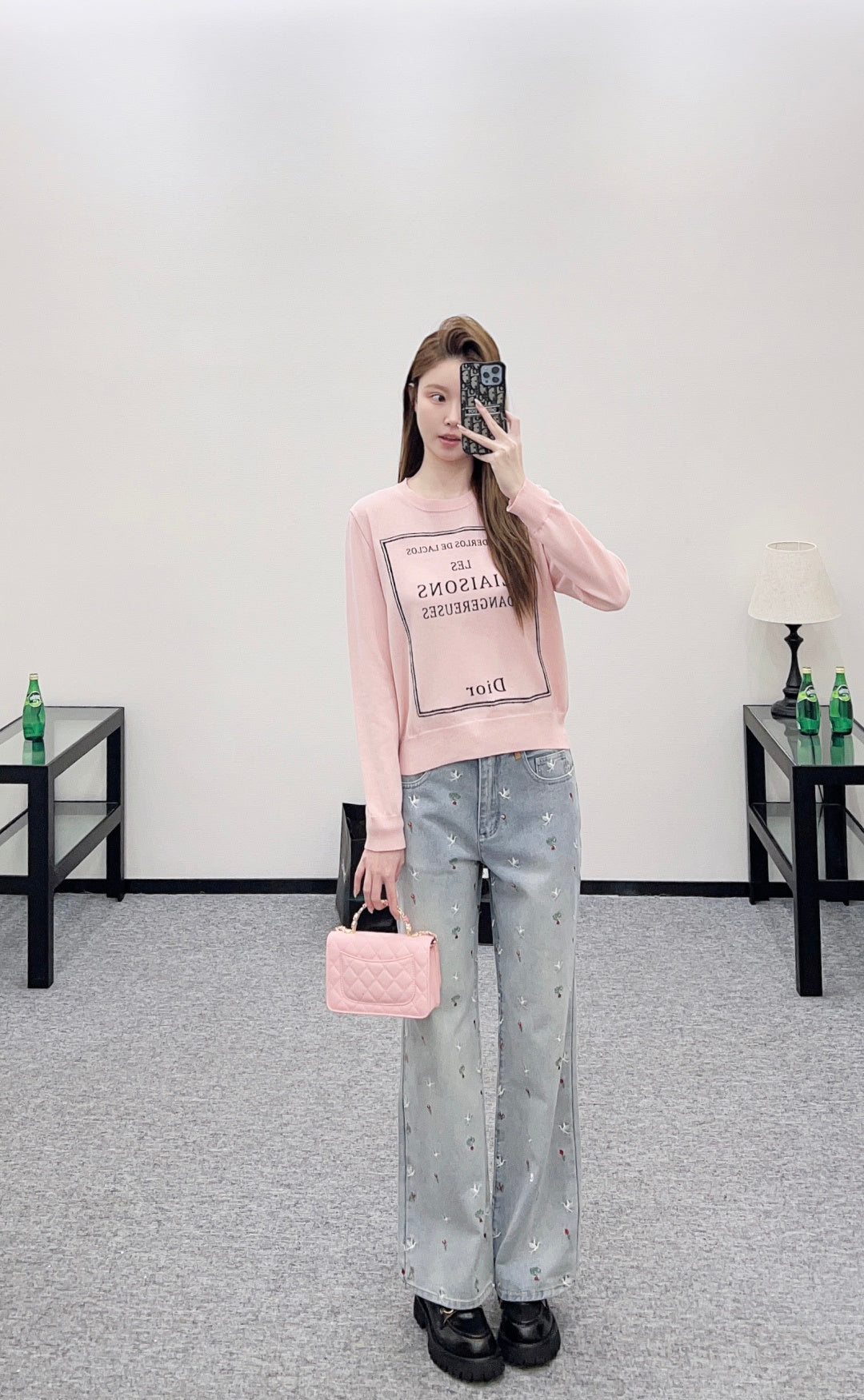 26SS NEU Gestricktes Langarmshirt