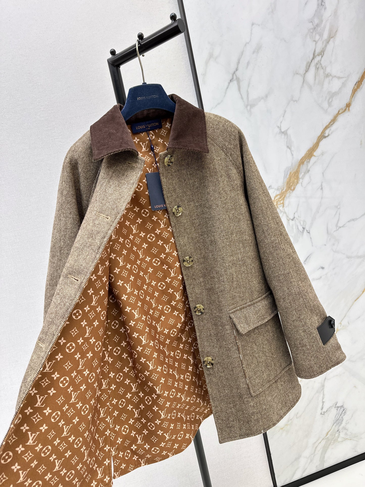 26SS NEW trun down collar overcoats