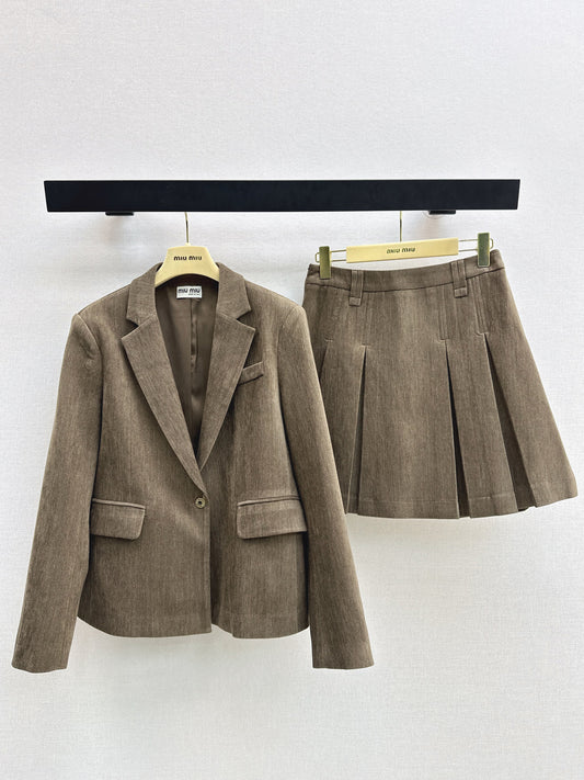 26SS NEW suit jacket pleated skirts