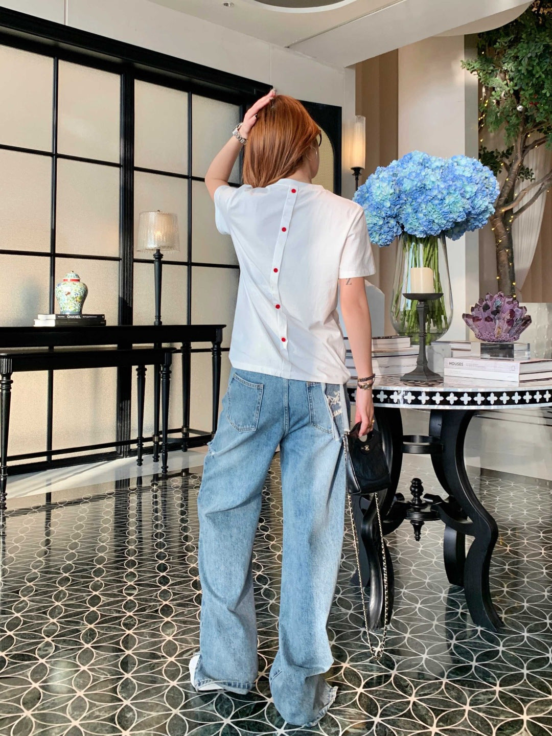 26SS NEU T-Shirts mit Herzaufdruck