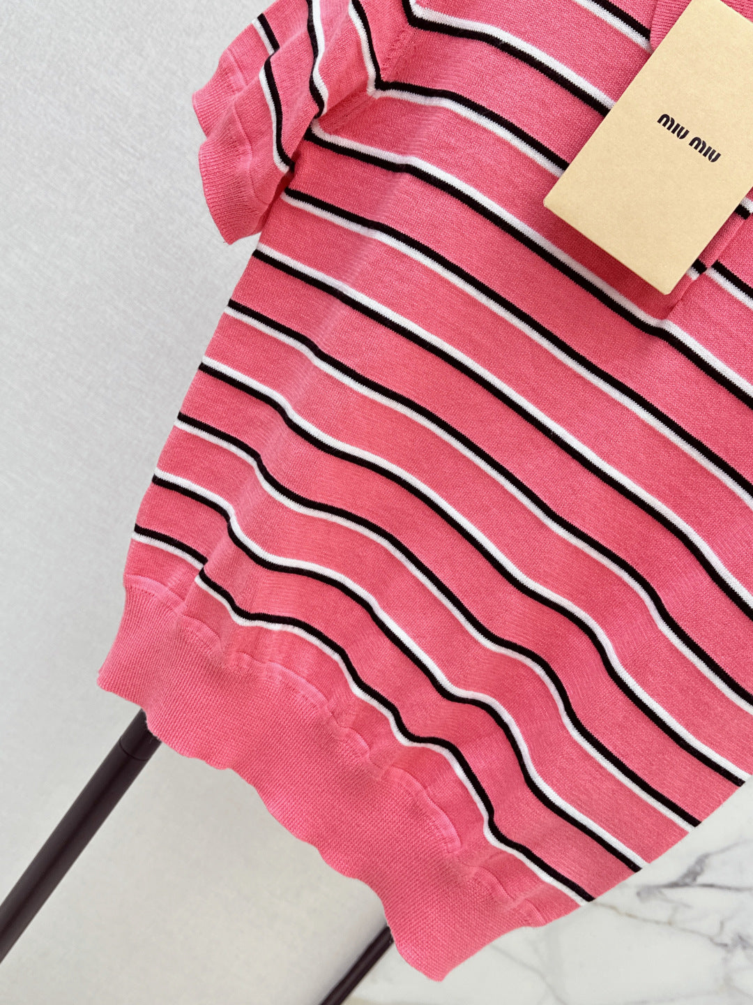 26SS NEW stripe polo knit sweater