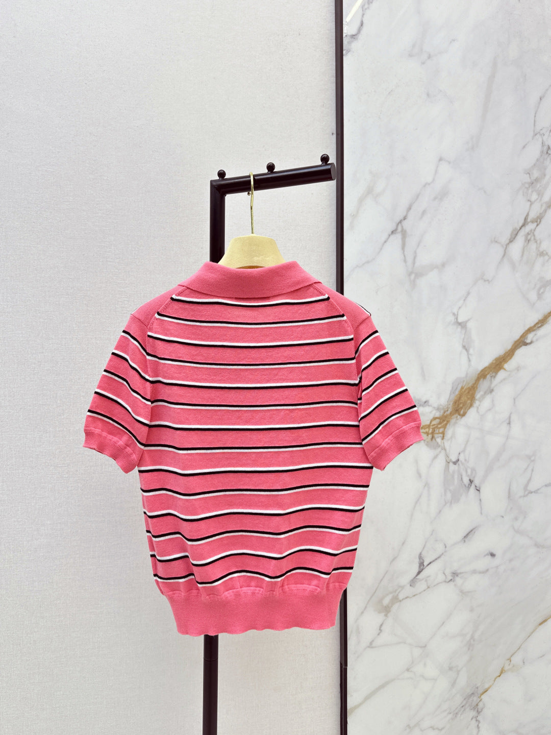 26SS NEW stripe polo knit sweater