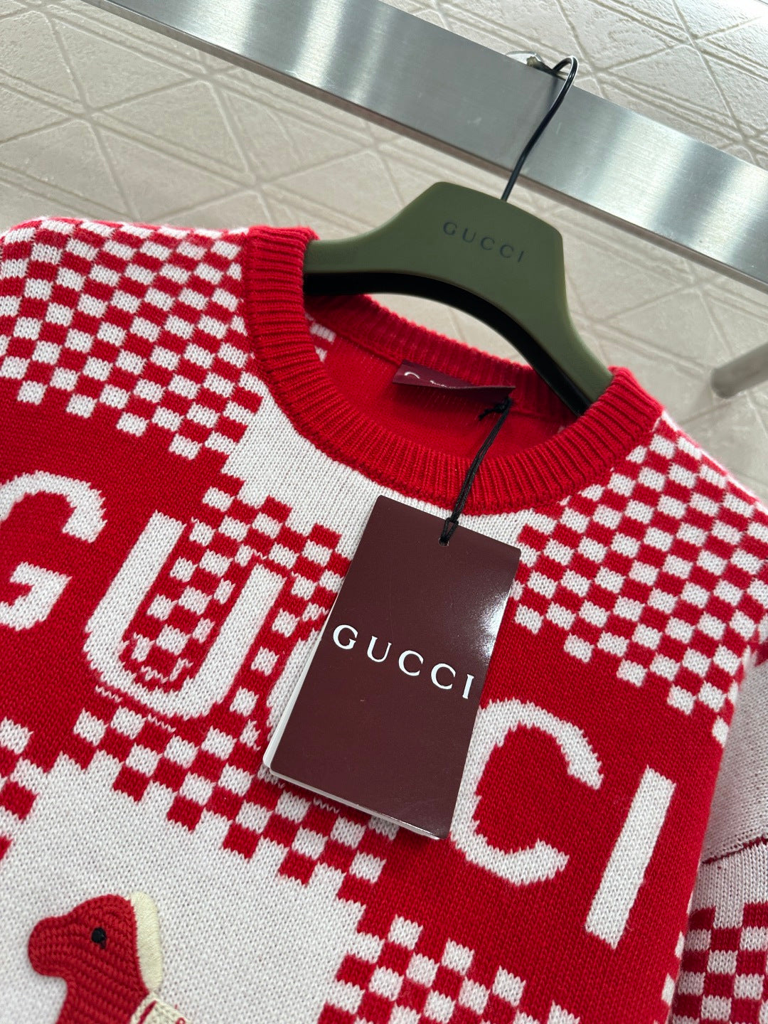 26SS NEW checkerboard knit sweater