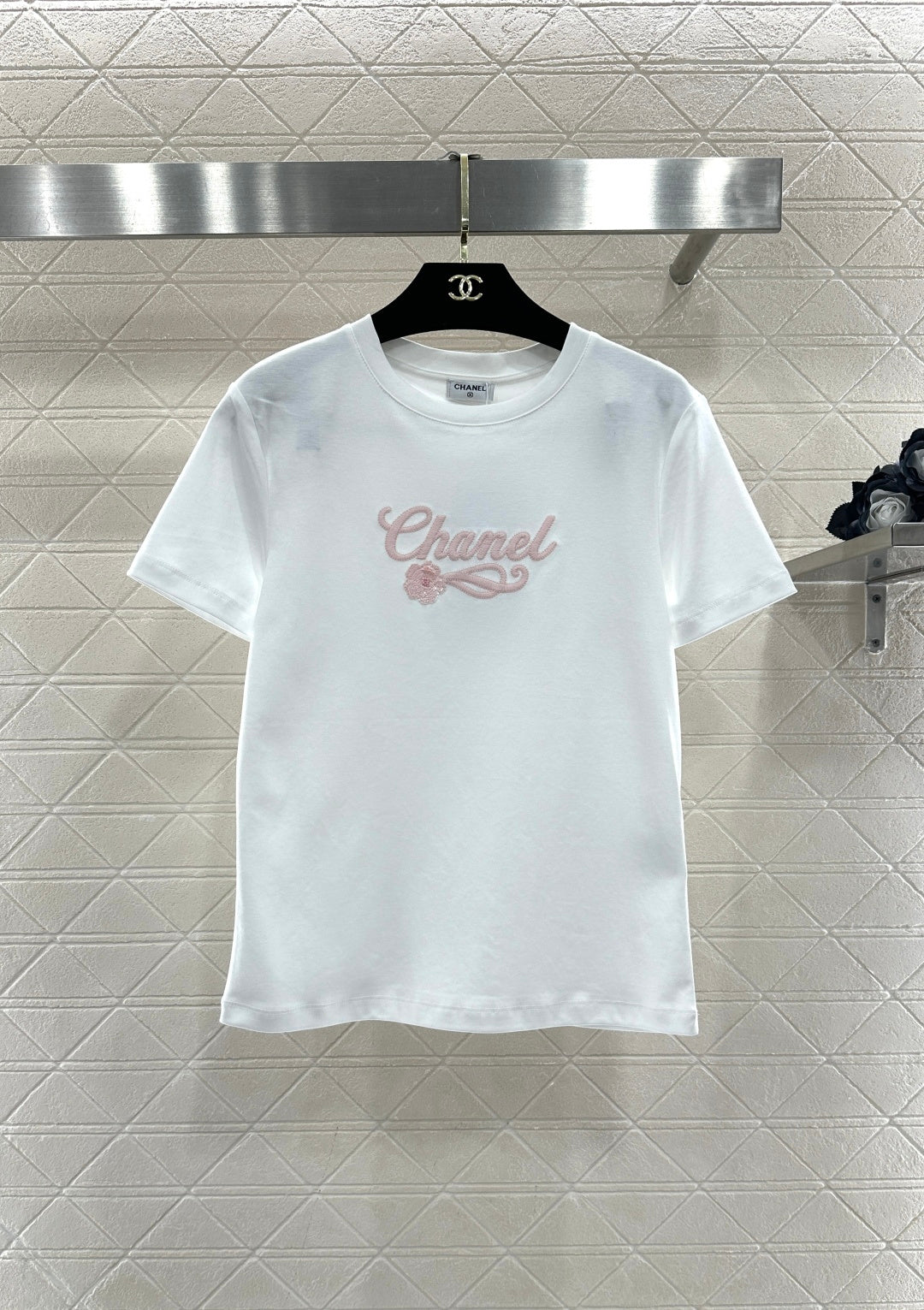 26SS NEUE Perlen-T-Shirts