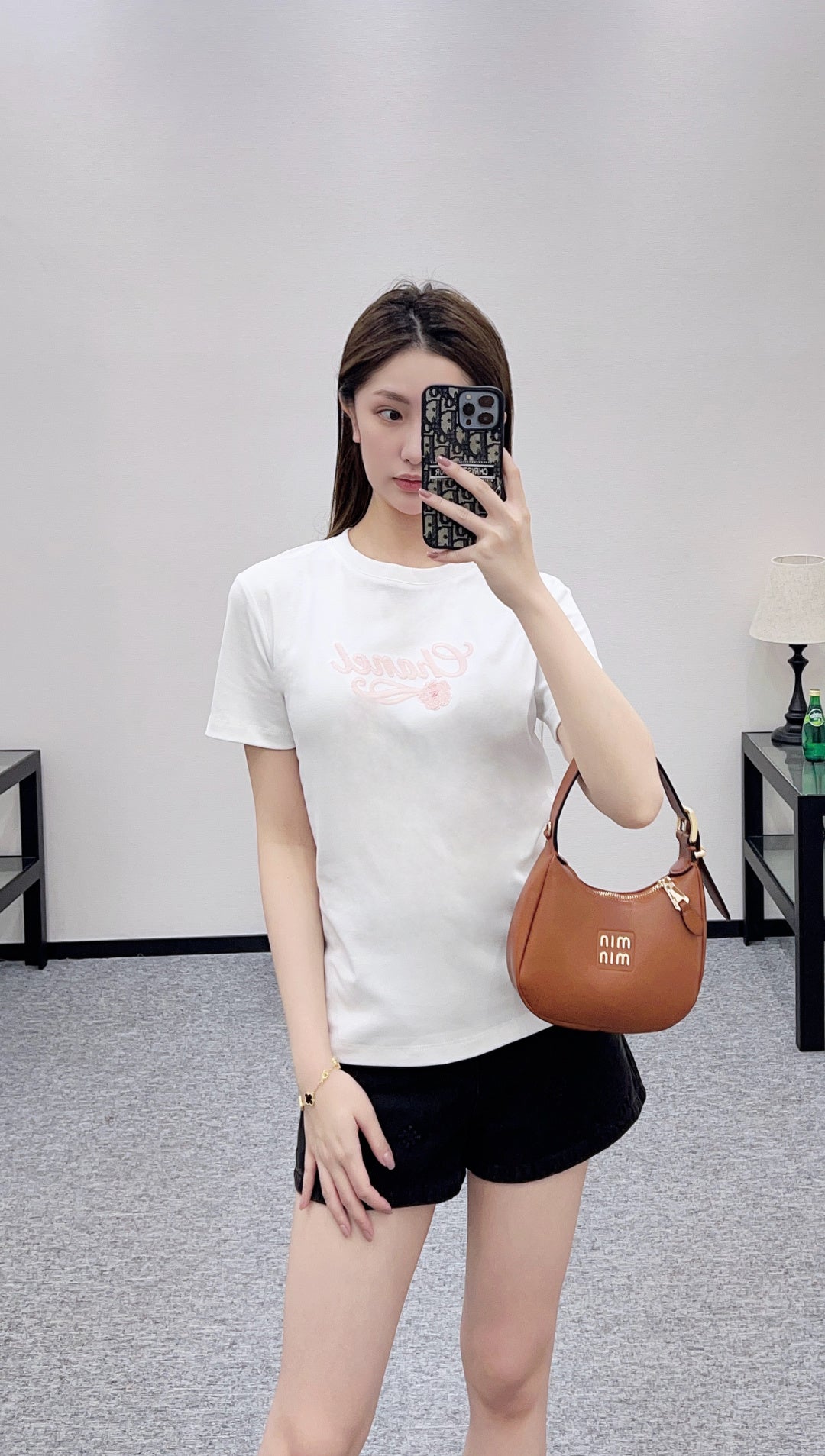 26SS NEUE Perlen-T-Shirts