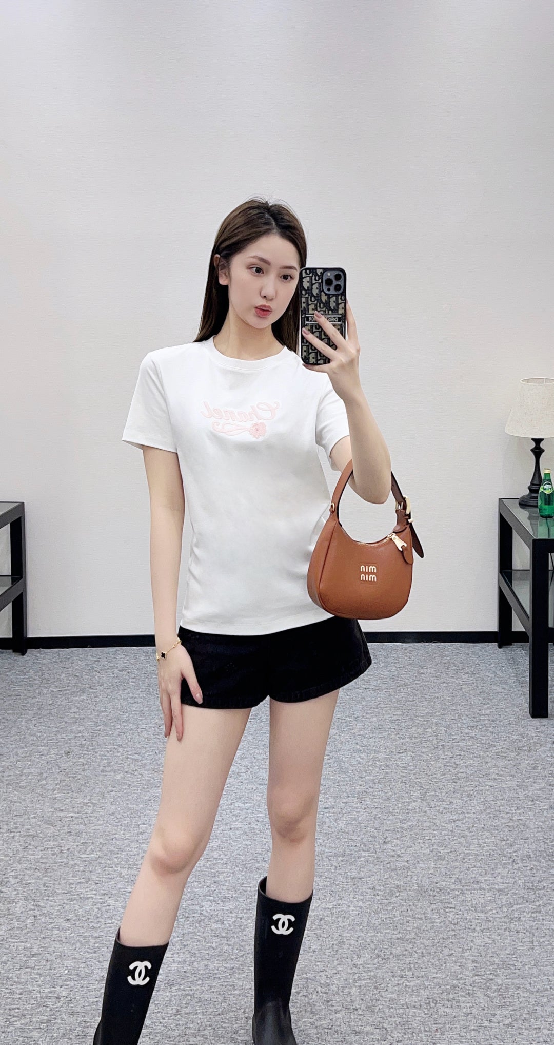 26SS NEUE Perlen-T-Shirts