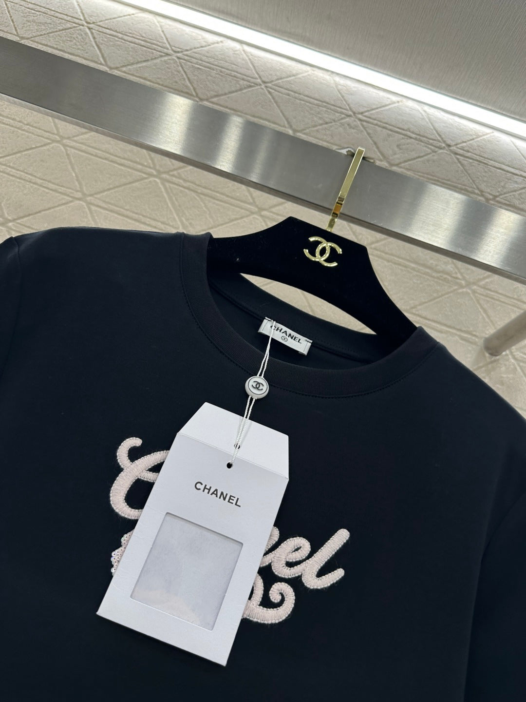 26SS NEUE Perlen-T-Shirts