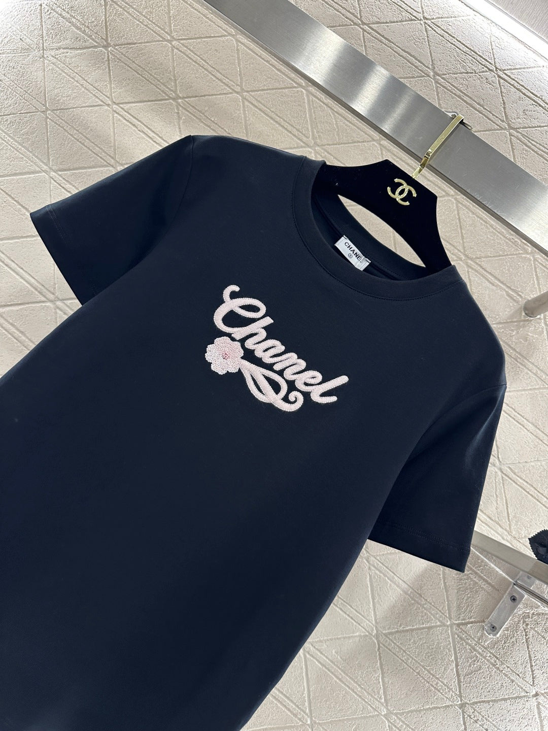 26SS NEUE Perlen-T-Shirts