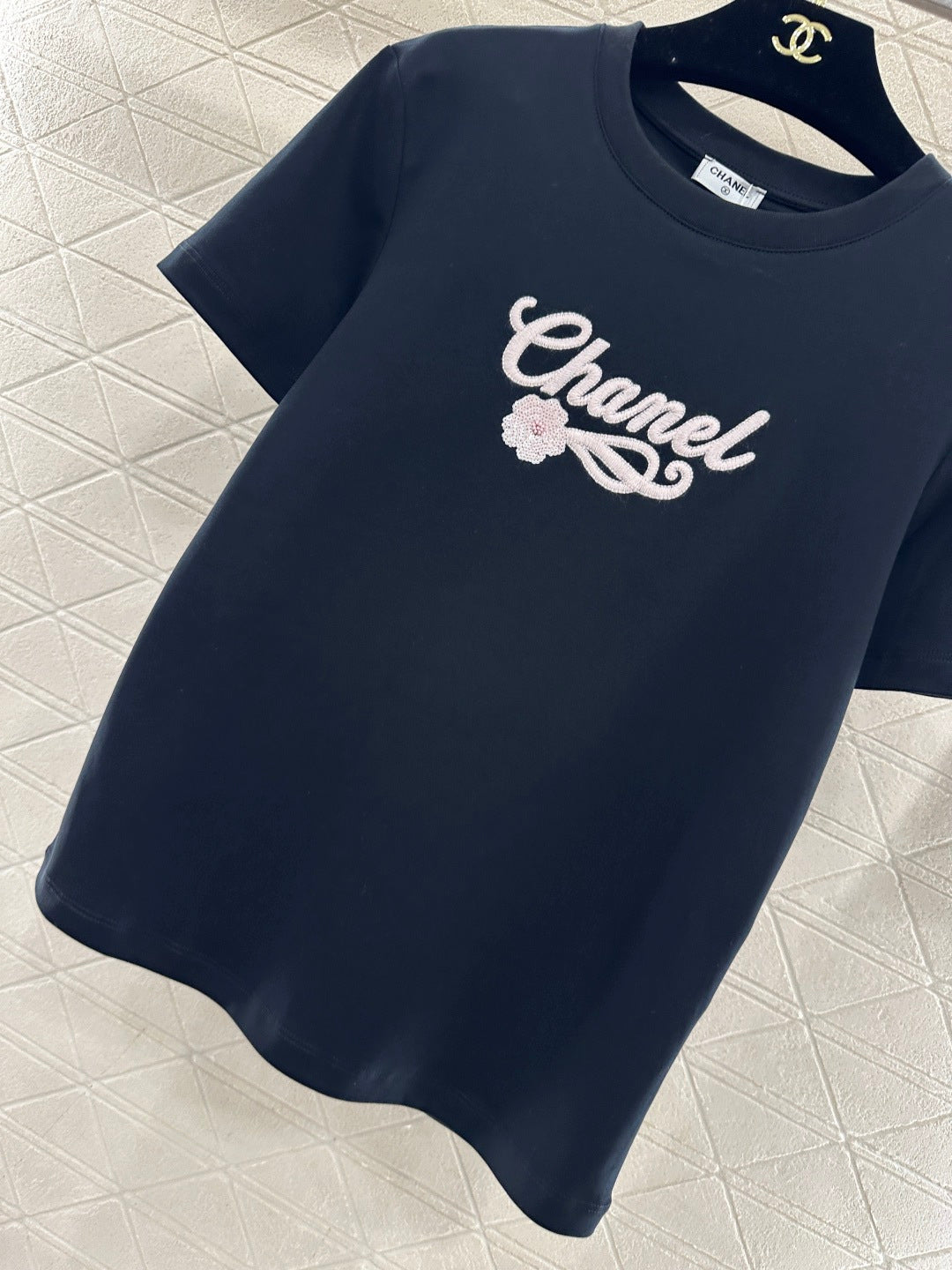 26SS NEUE Perlen-T-Shirts