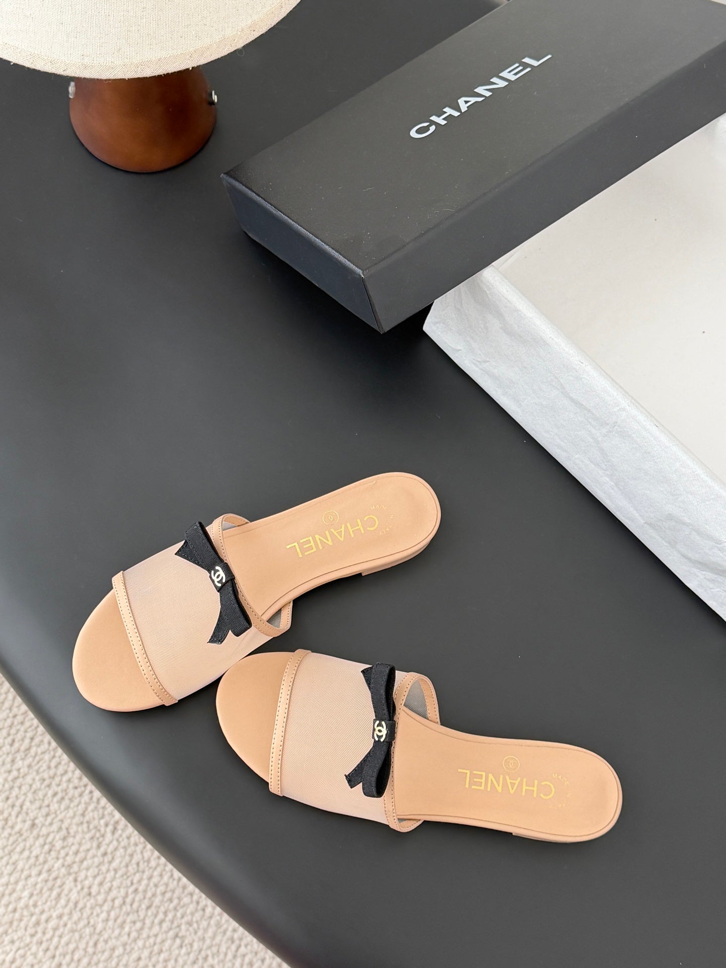 26SS NEW bow mesh slides