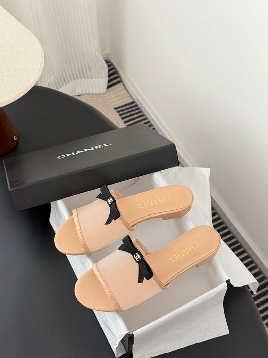 26SS NEW bow mesh slides