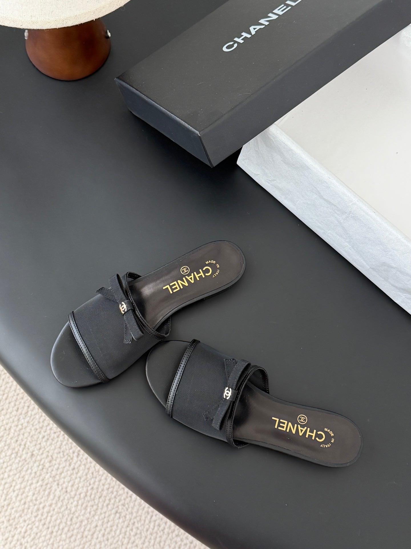 26SS NEW bow mesh slides
