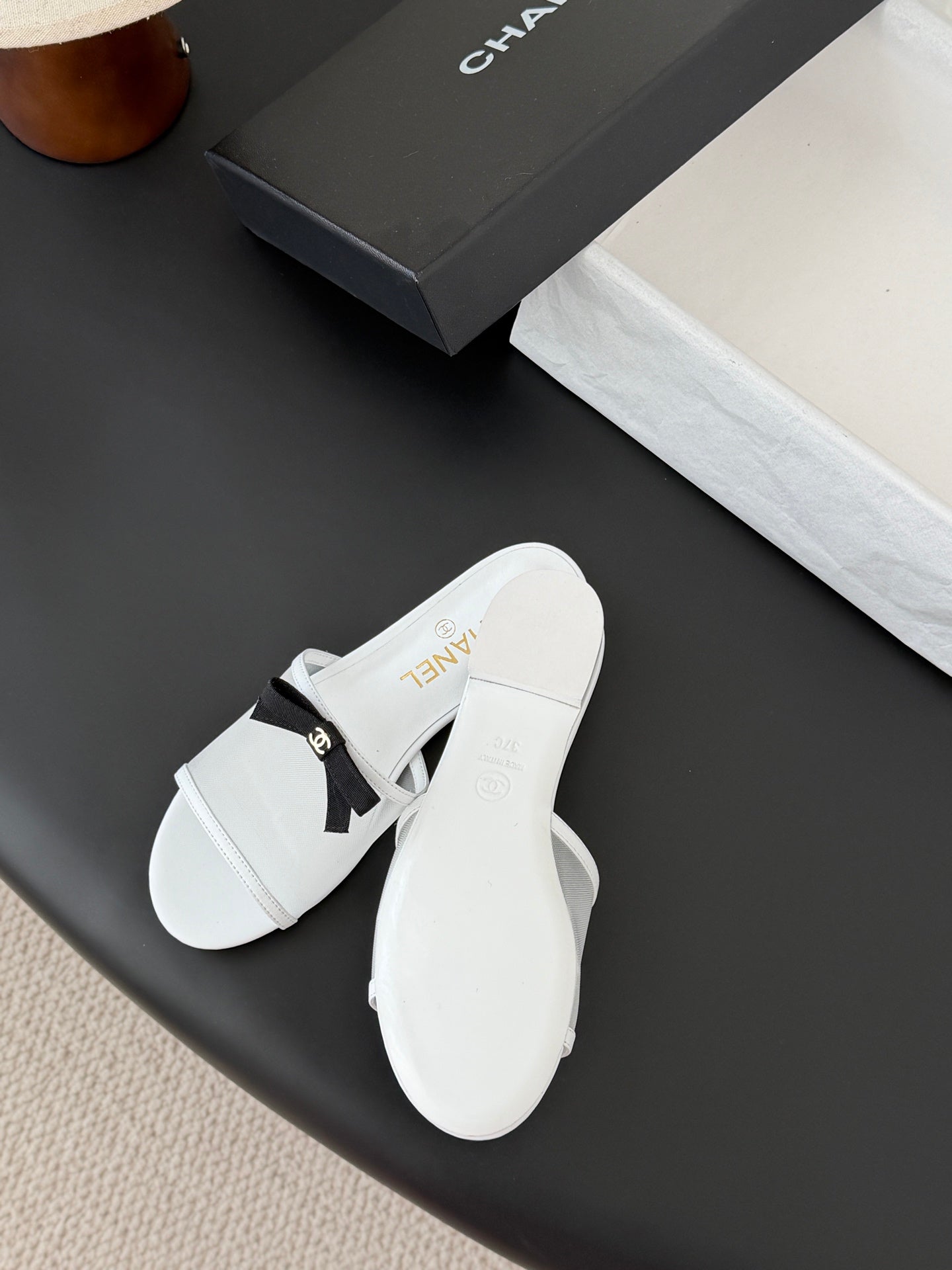 26SS NEW bow mesh slides