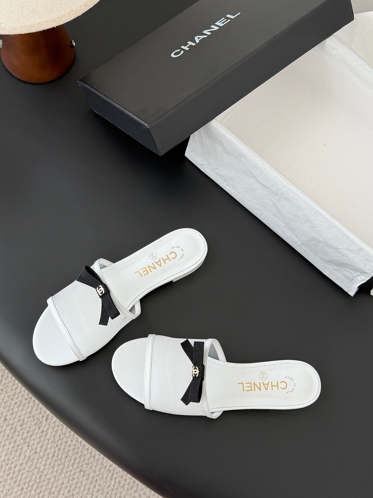 26SS NEW bow mesh slides