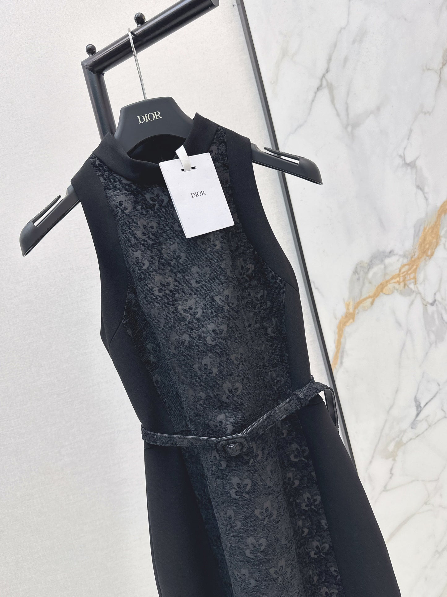 26SS NEW jacquard belted dress
