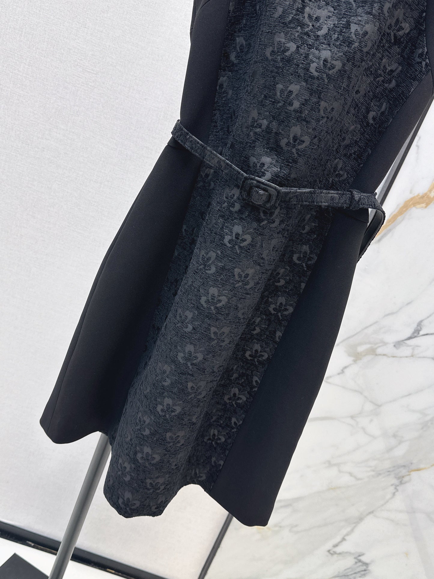 26SS NEW jacquard belted dress