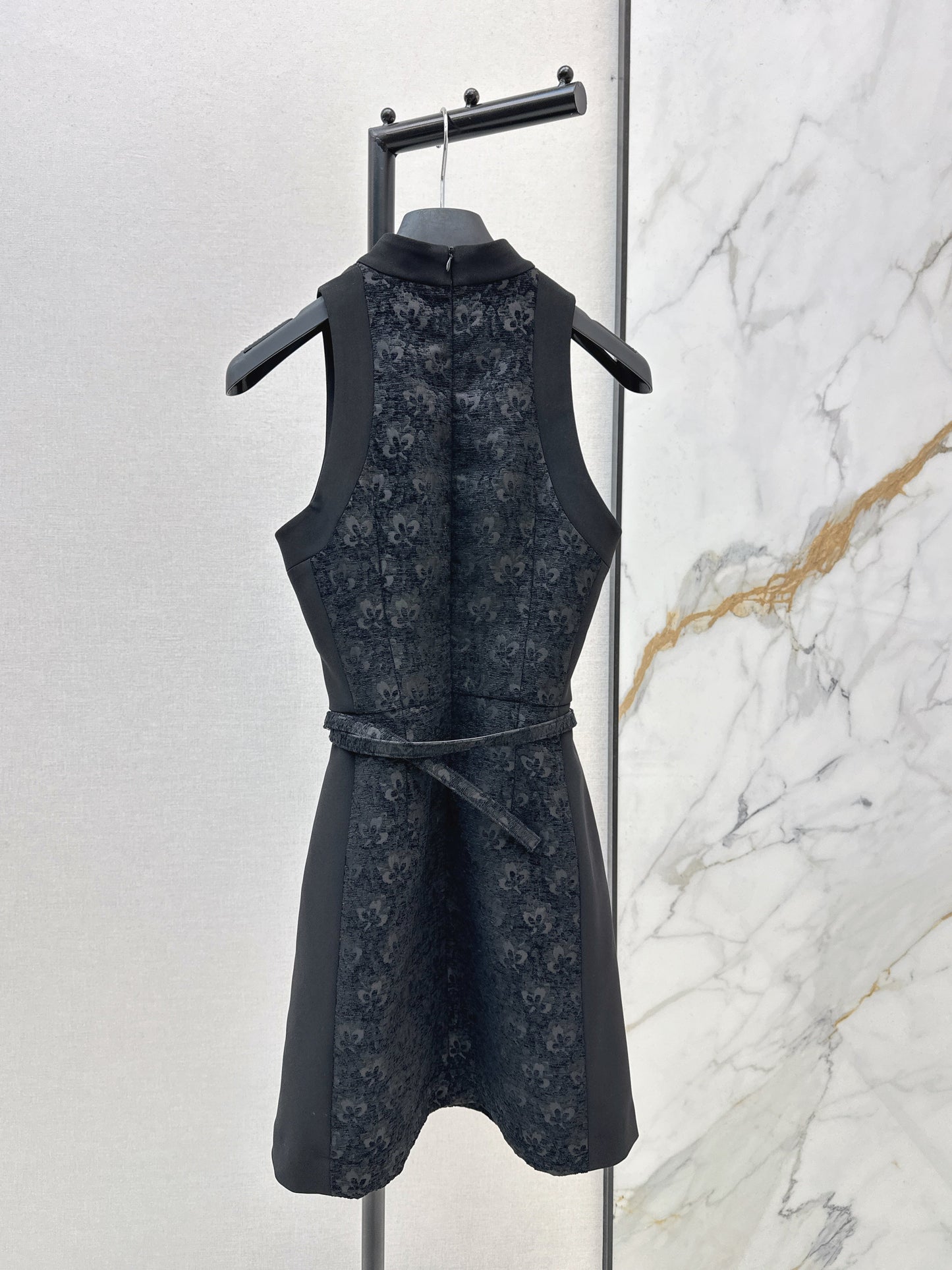 26SS NEW jacquard belted dress