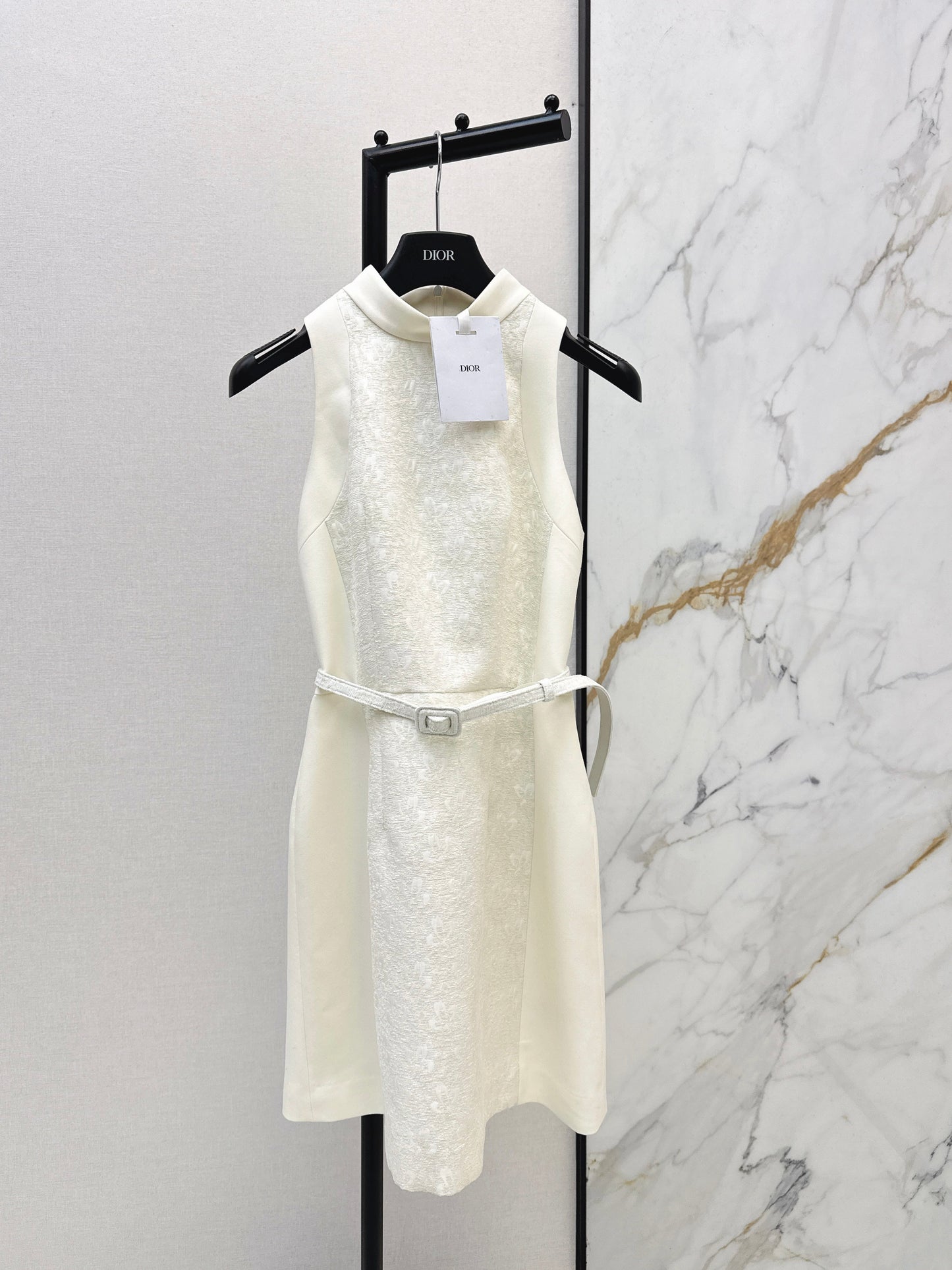 26SS NEW jacquard belted dress