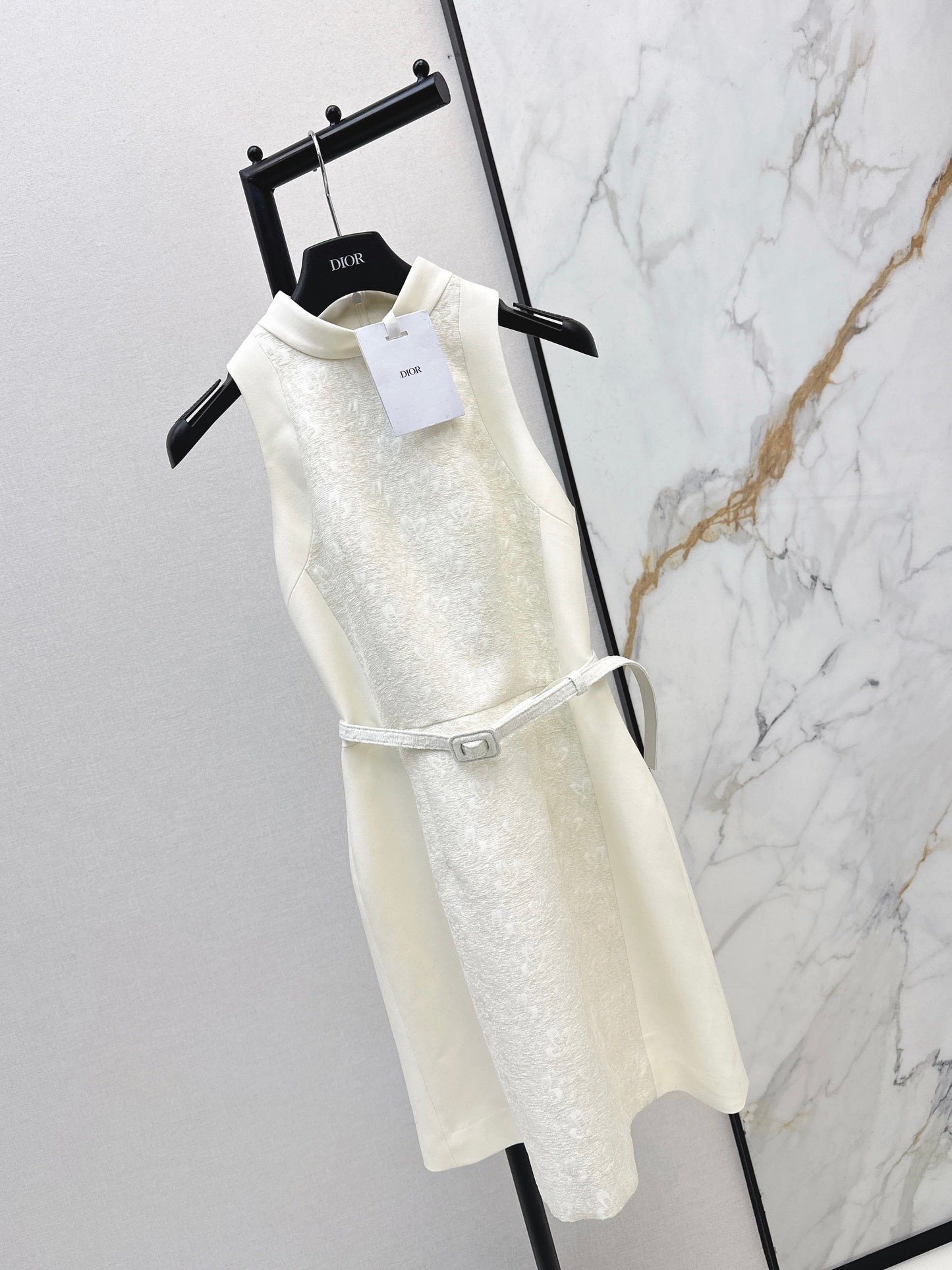 26SS NEW jacquard belted dress