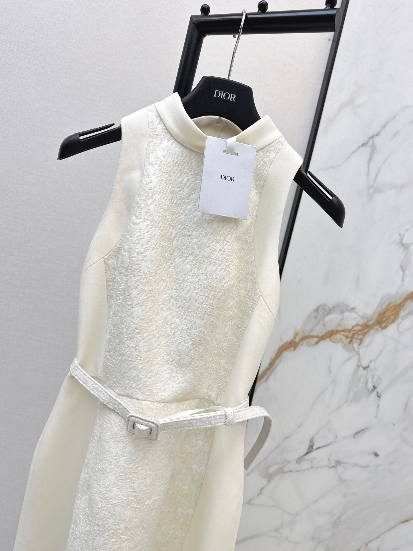 26SS NEW jacquard belted dress