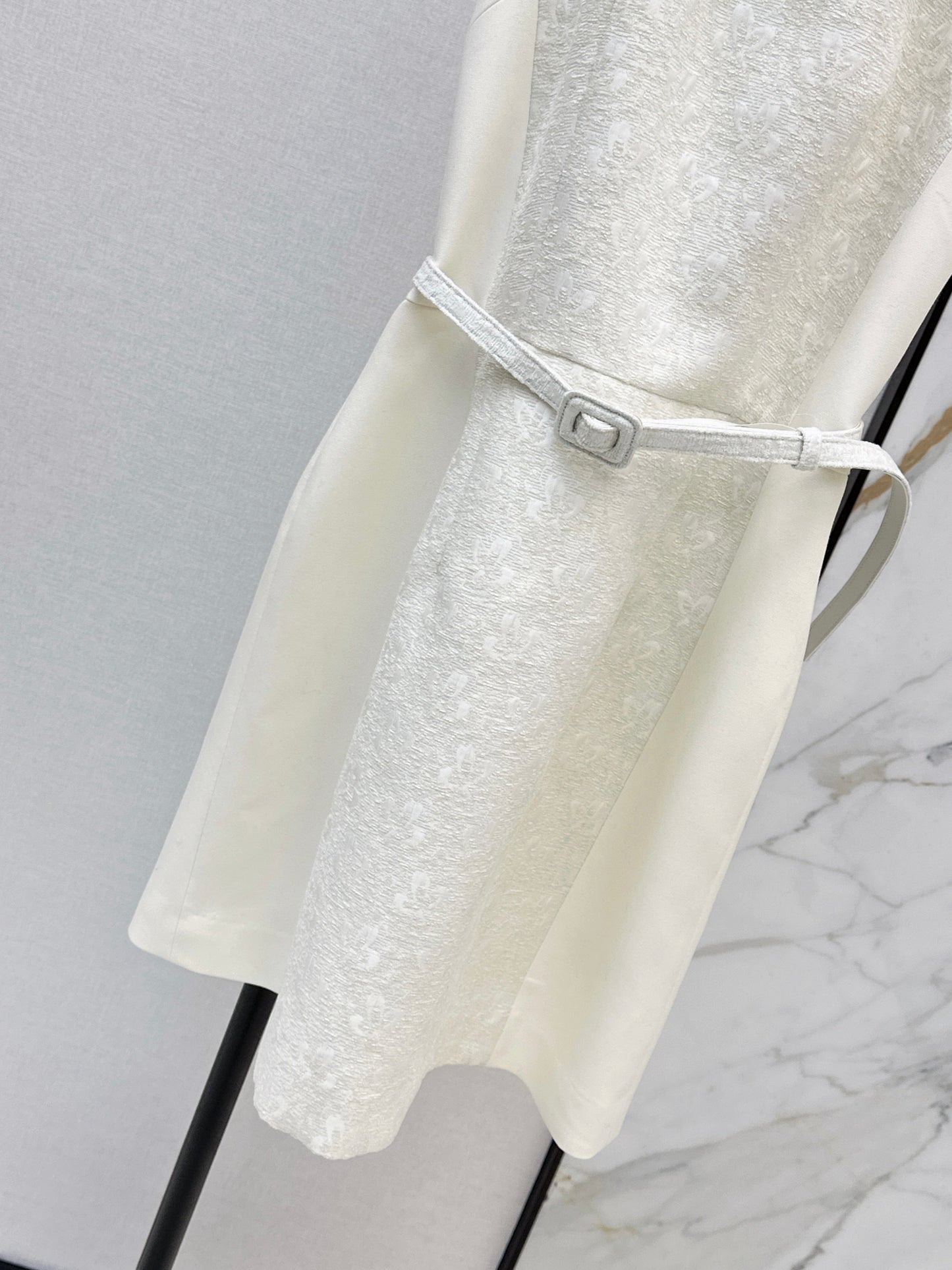 26SS NEW jacquard belted dress