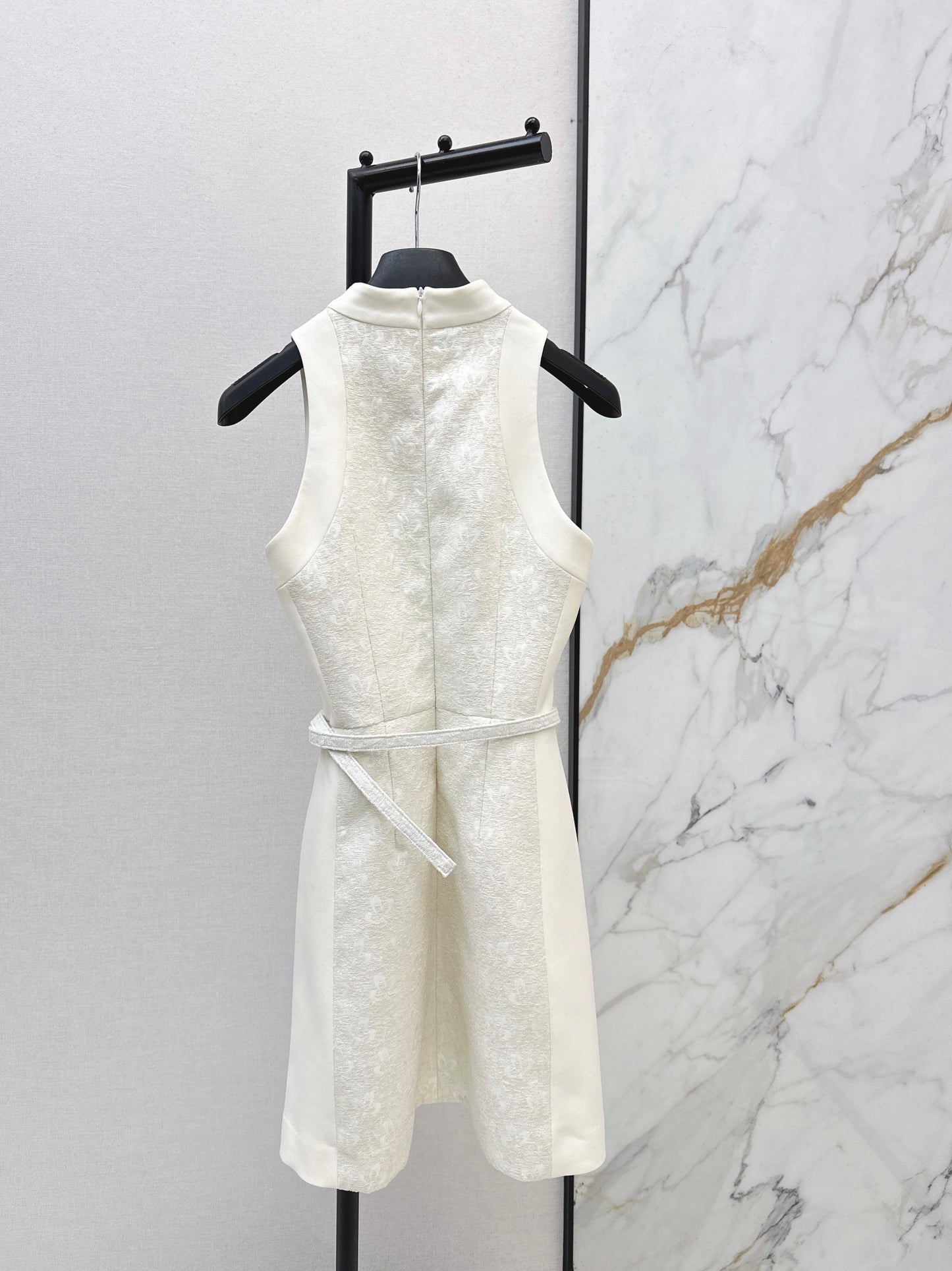 26SS NEW jacquard belted dress