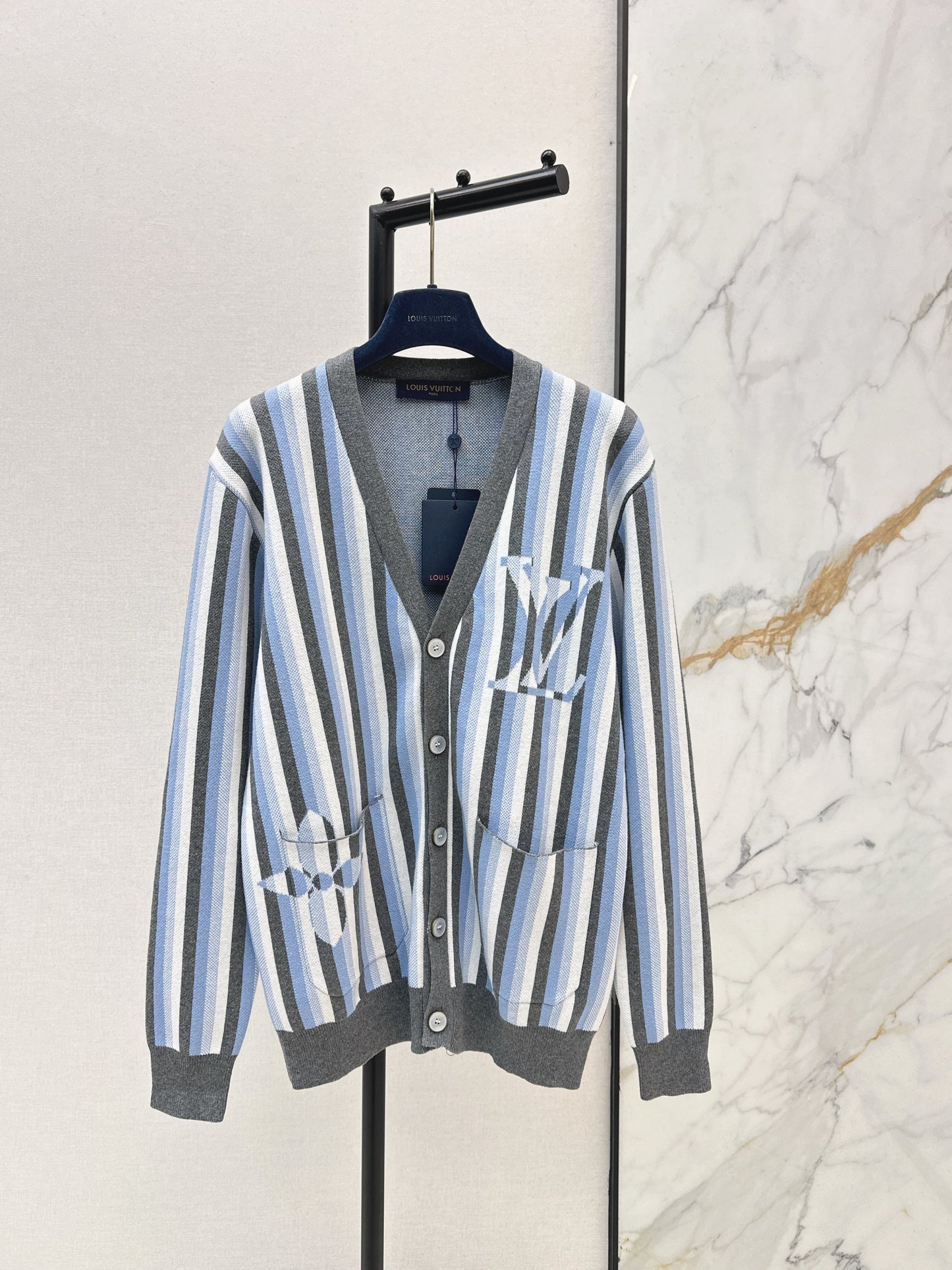 26SS NEW stripe knitted cardigan
